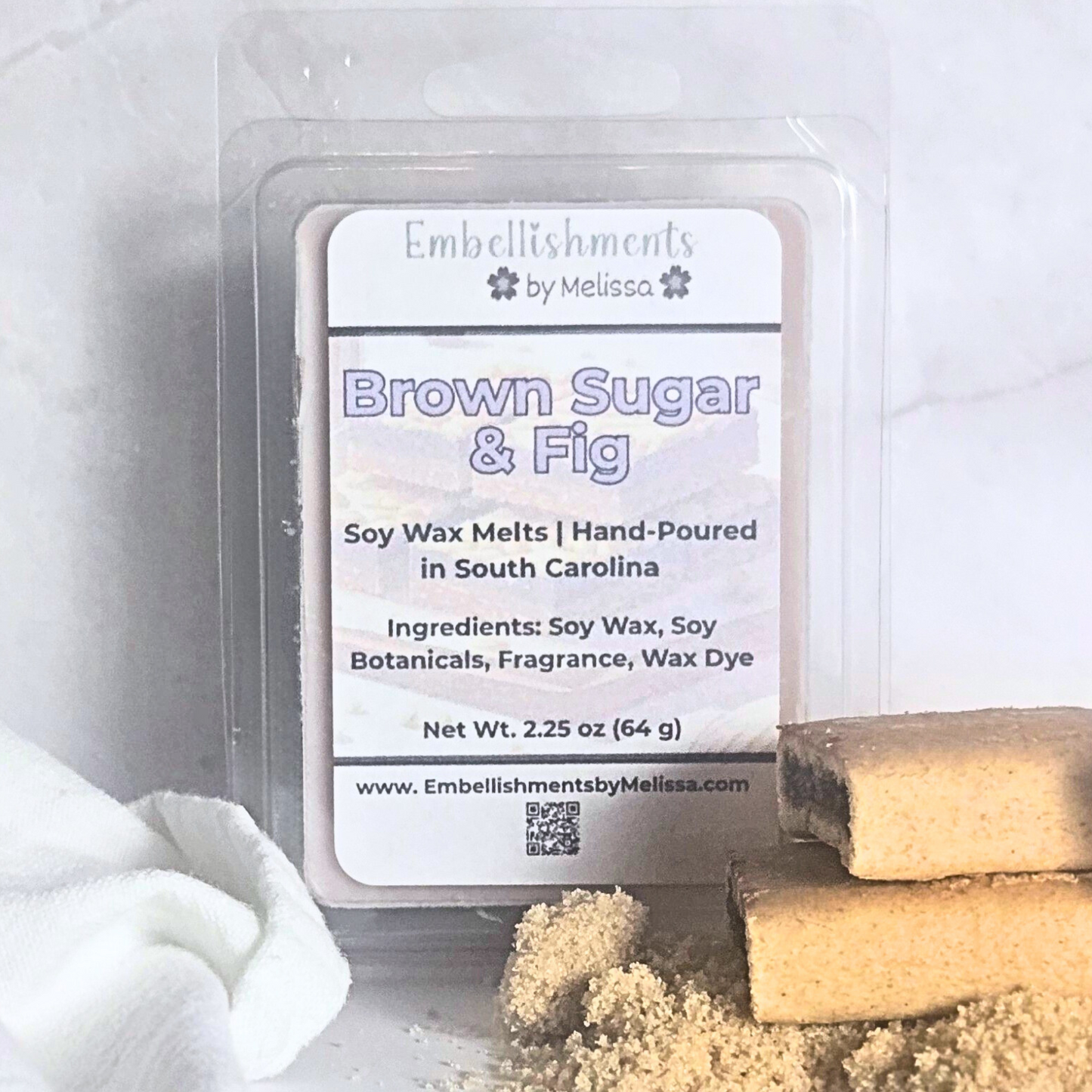 Brown Sugar & Fig Soy Wax Melts – Natural, Handmade Scented Wax 2.25 oz (64 oz) (Copy)