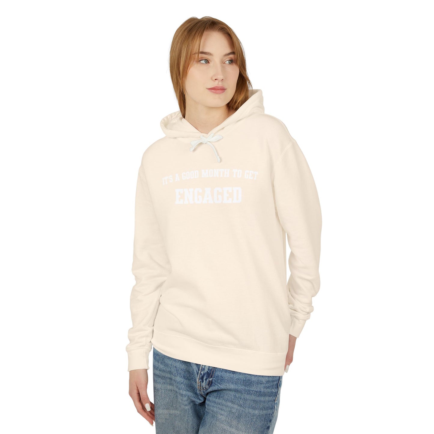 Celebrate Your Engagement: It's a Good Month Personalized Comfort Color Hoodie - Embellishments by Melissa