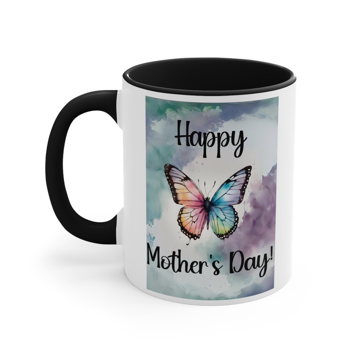Watercolor Mother's Day Mug with Butterfly, 11oz