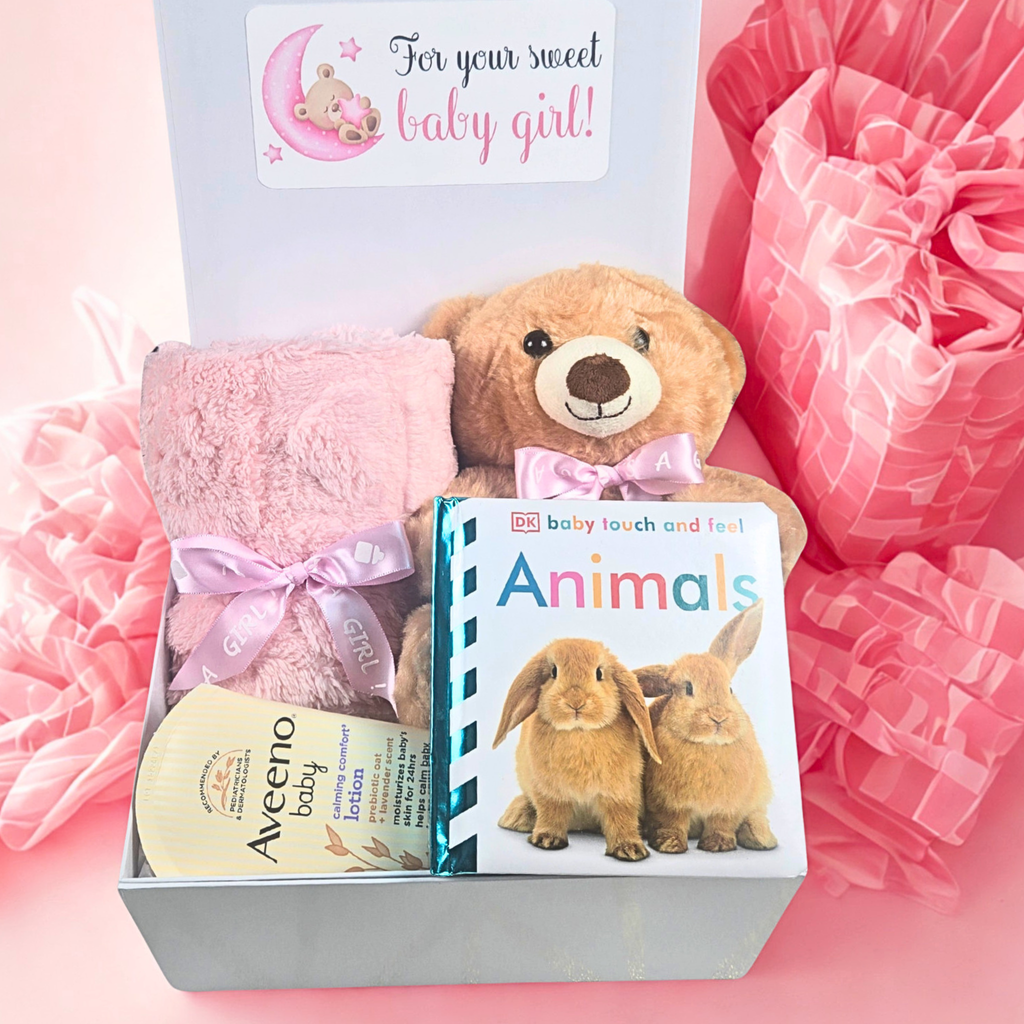 Baby Girl Shower Gift Box | Personalized Newborn Keepsake