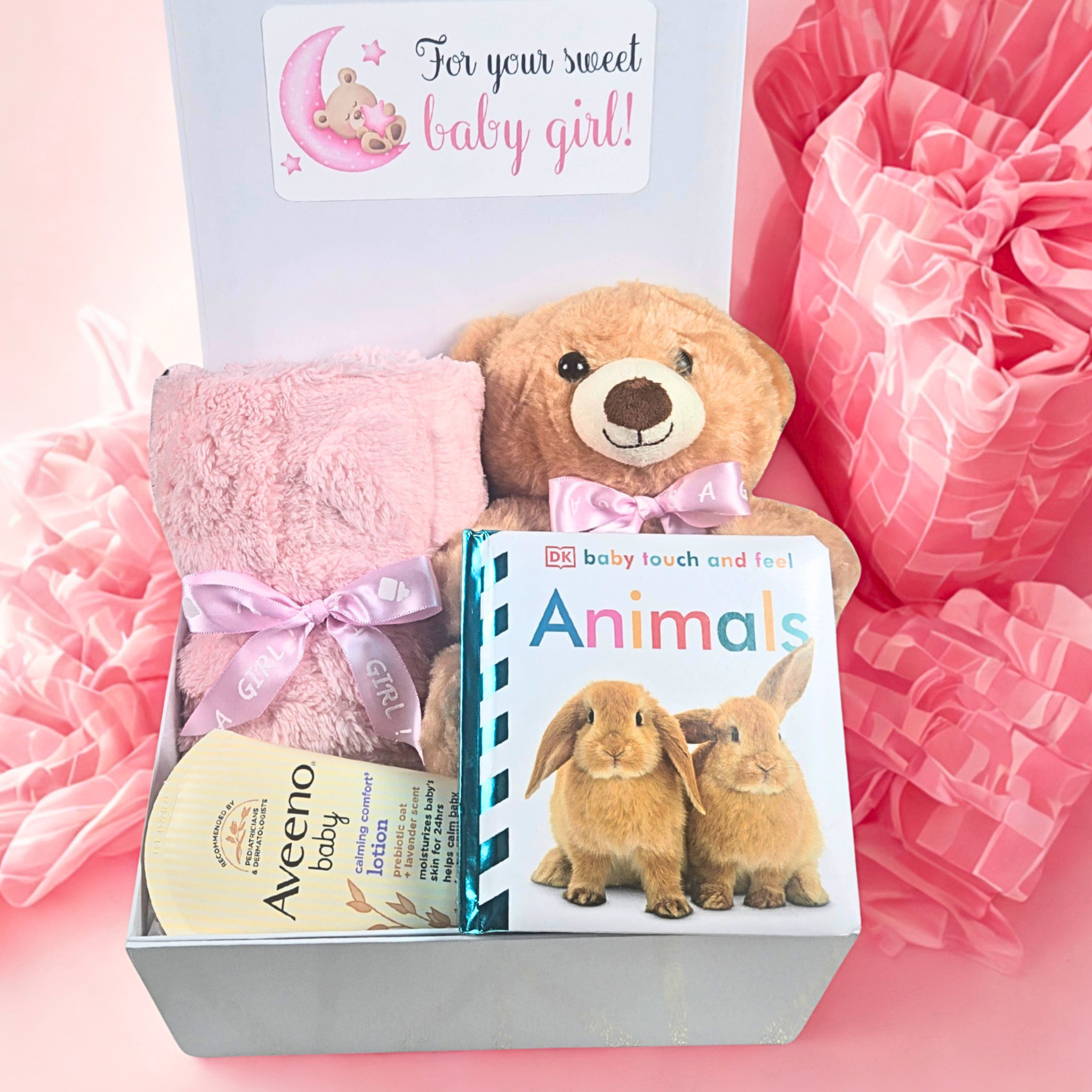 Baby Girl Shower Gift Box | Personalized Newborn Keepsake