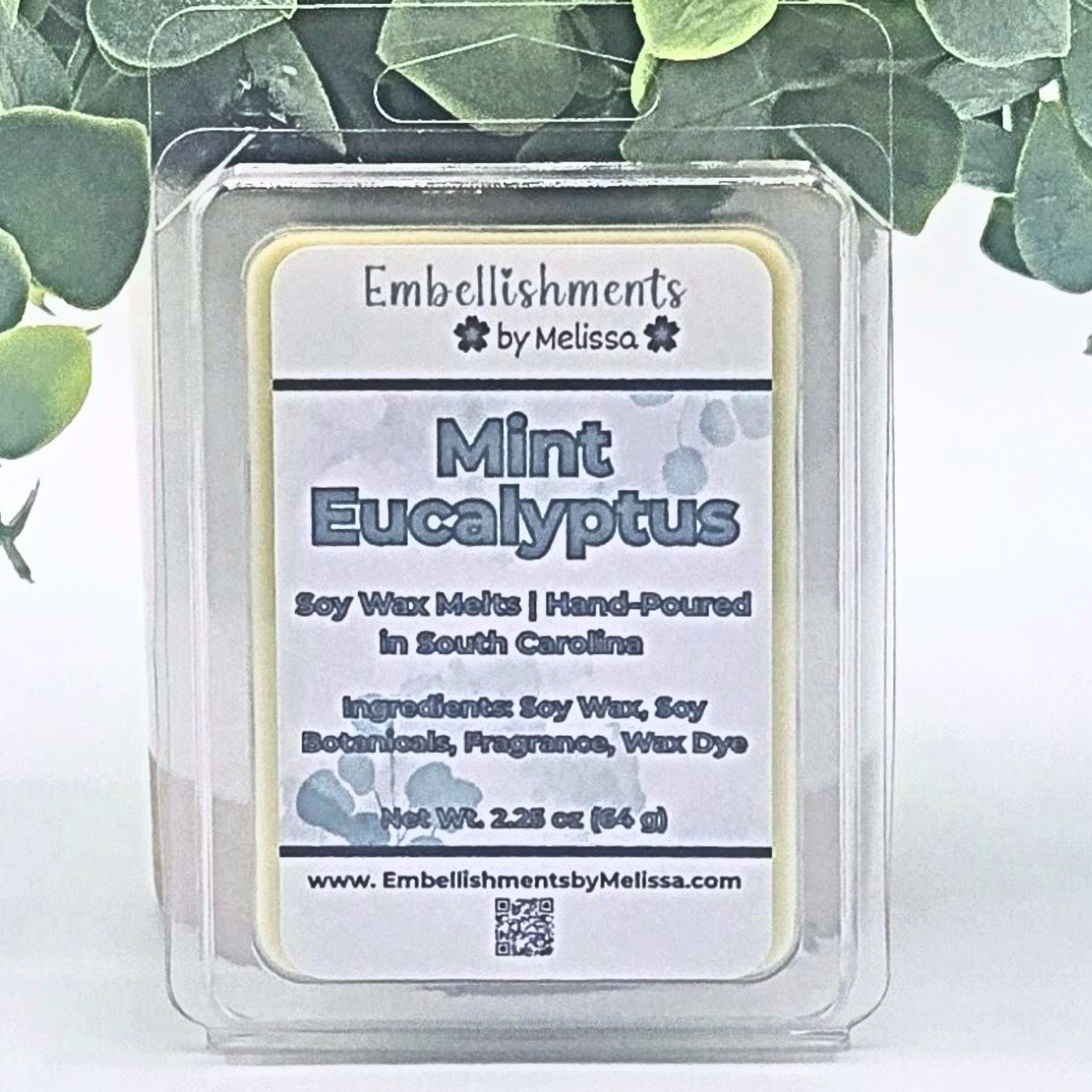 Mint Eucalyptus Wax Melts – Clean, Crisp Spa Fragrance in Natural Soy