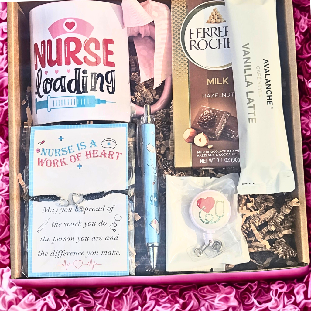 Nurse Graduation Gift Set – Nurse Mug, Bracelet, Pen, Latte & Ferrero Rocher Chocolate Bar