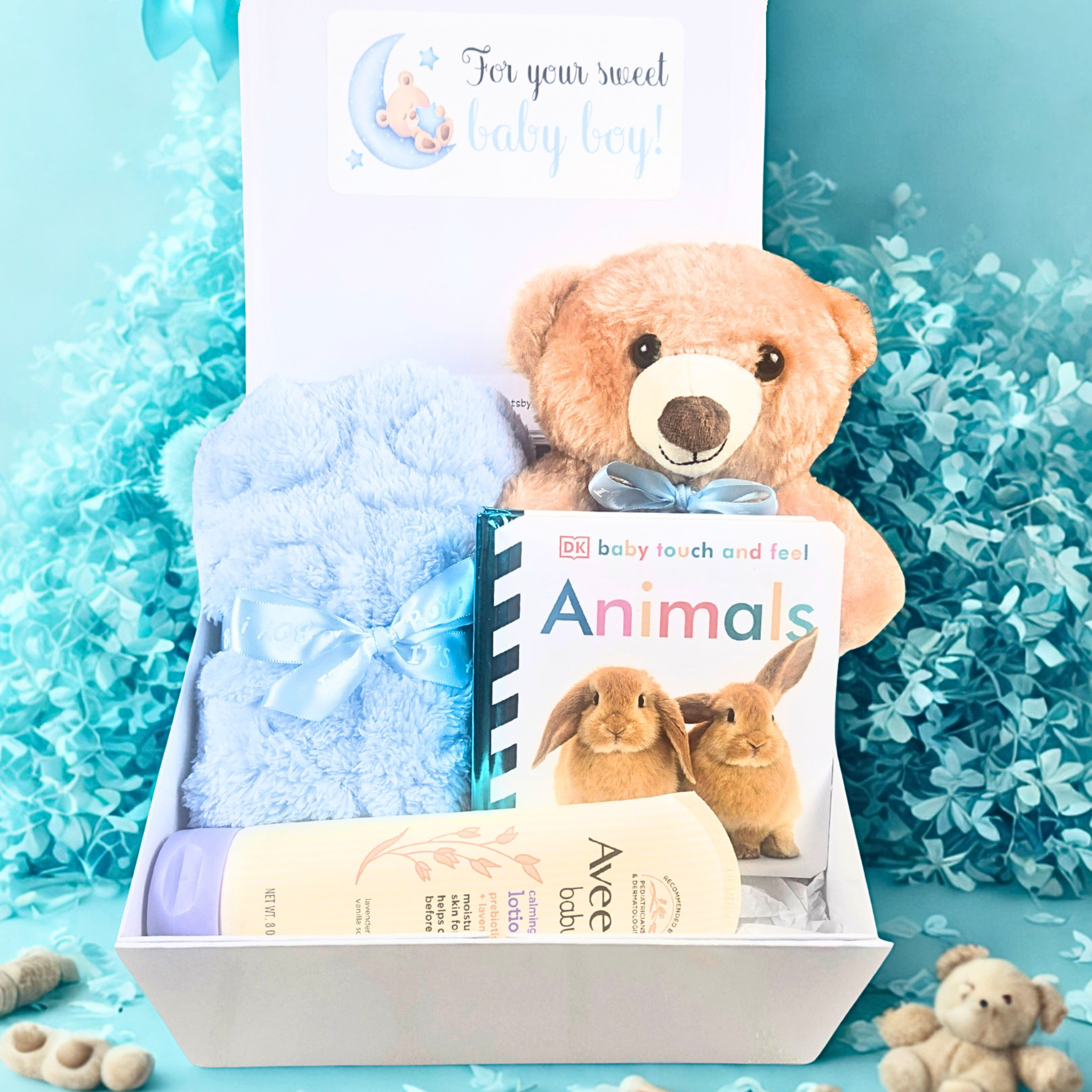 Baby Boy Shower Gift Box | Personalized Newborn Keepsake