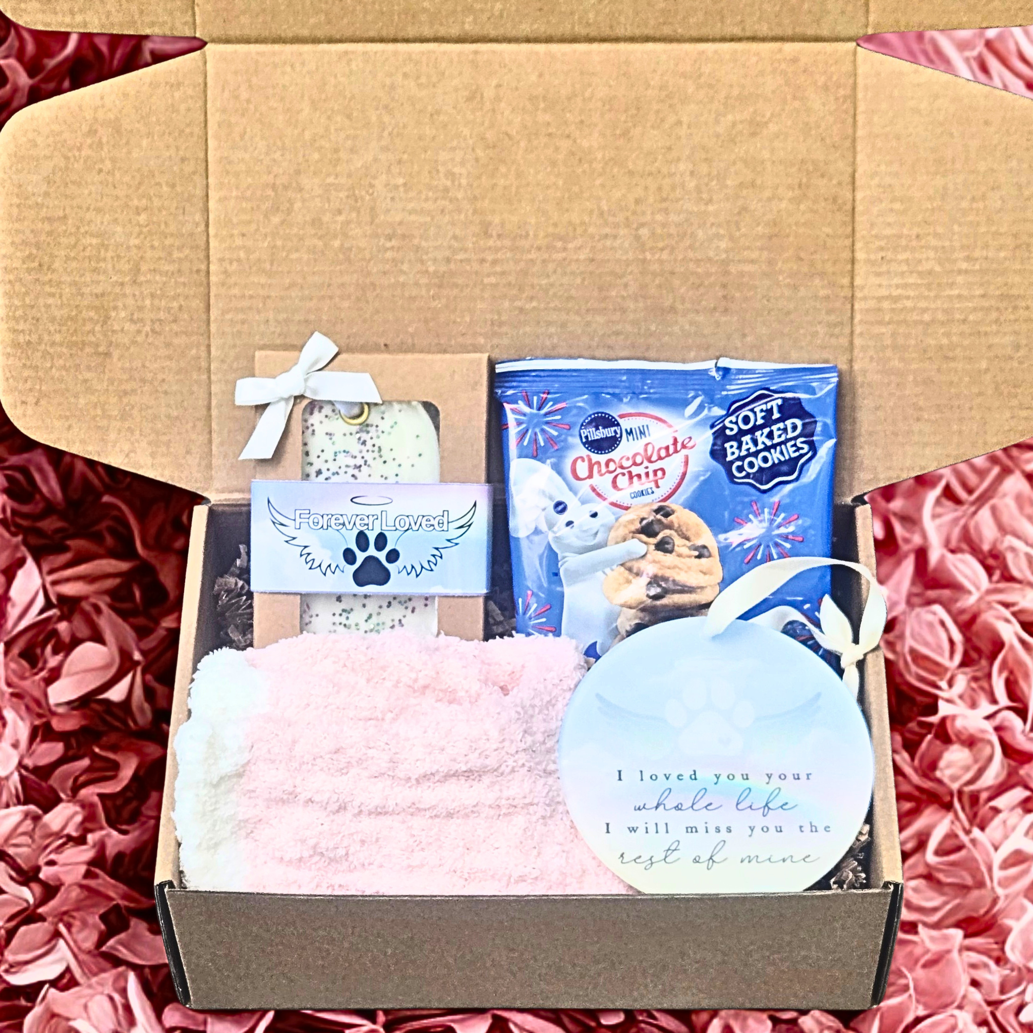 Rainbow Bridge Comfort Gift Set for Dog Owners – Personalized Dog Sympathy Gift