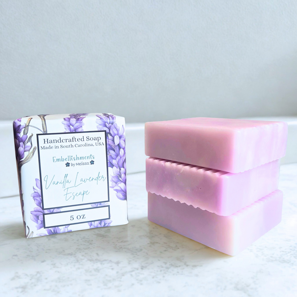 Vanilla Lavender Escape - Handcrafted Relaxation Bar With Essential Oil (5 oz)