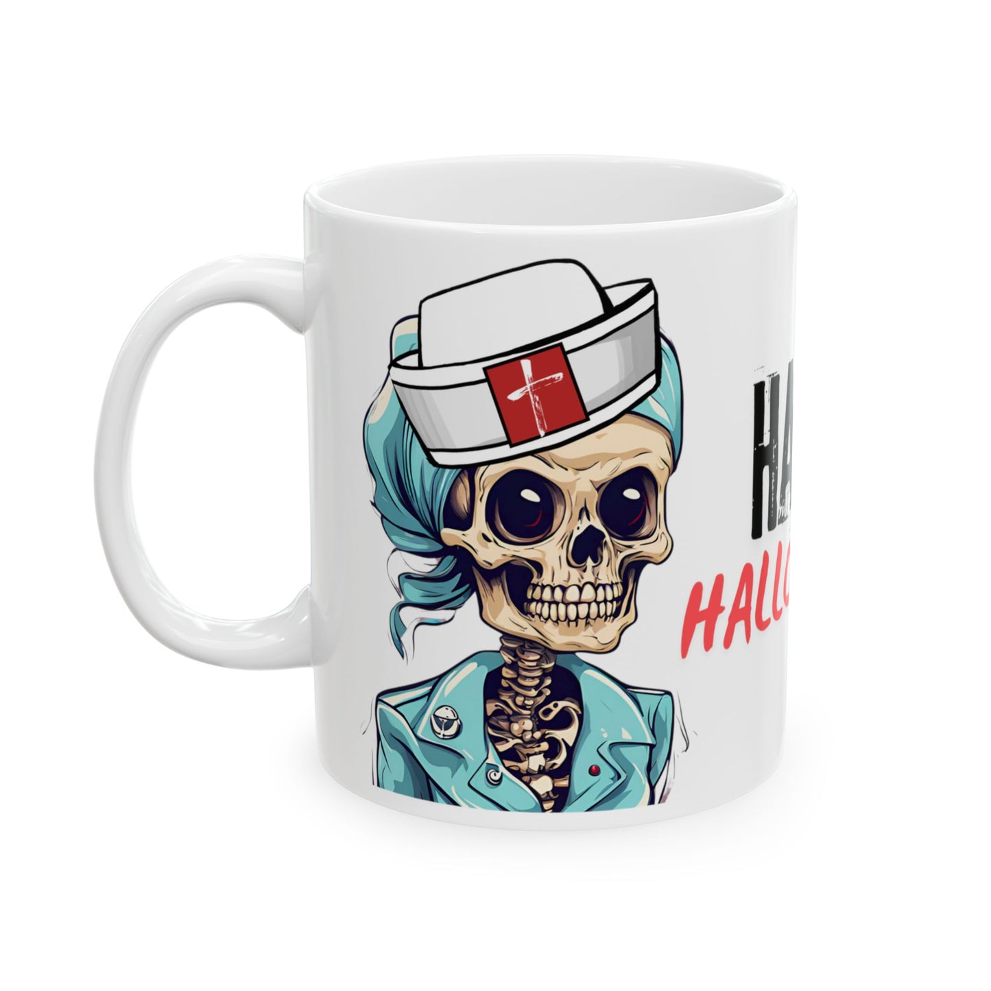 Halloween Nurse Mug - Fun Gift for Medical Professionals, (11oz, 15oz)