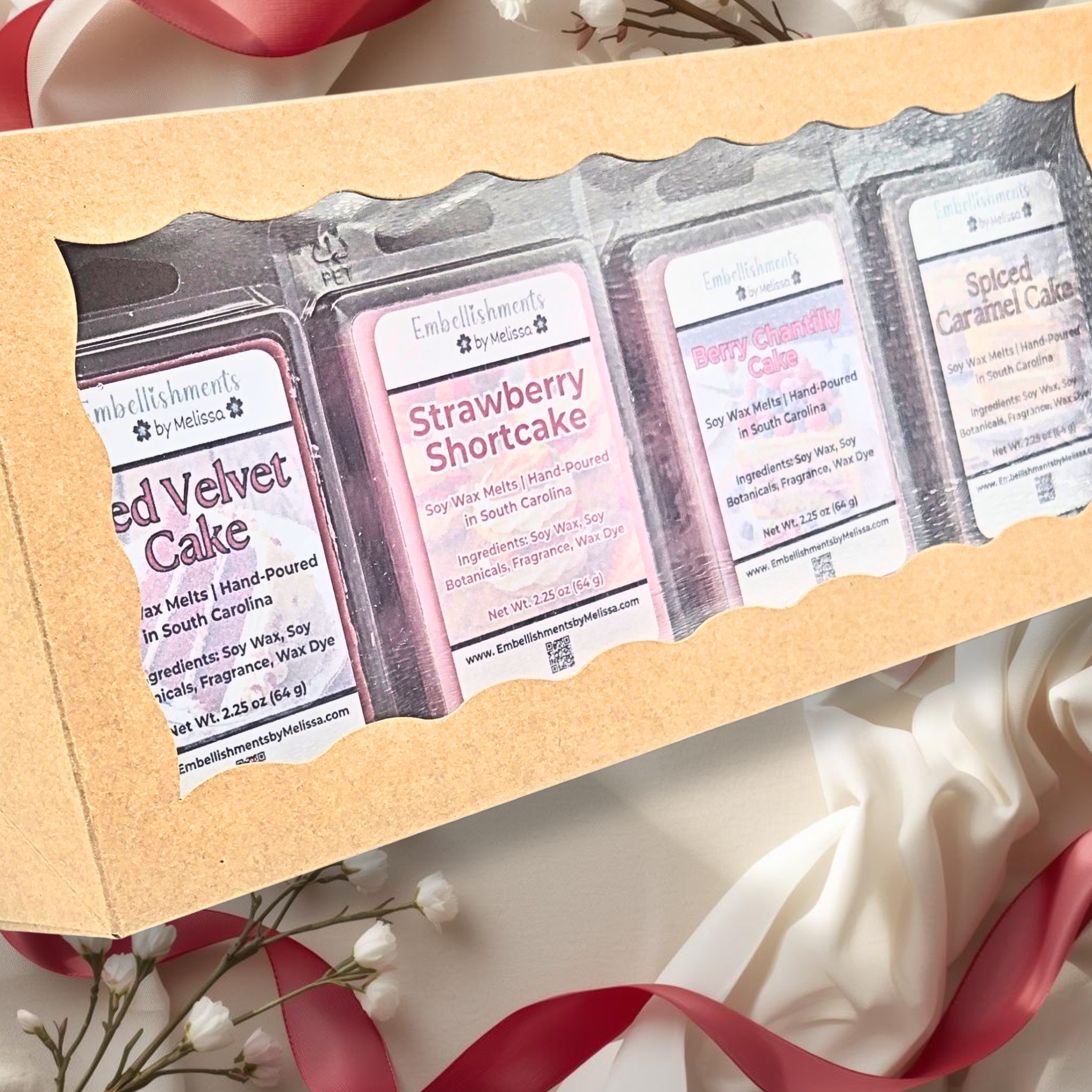 Dessert Scented Soy Wax Melt Sampler – Bakery Inspired Soy Wax Melts (4-Pack)