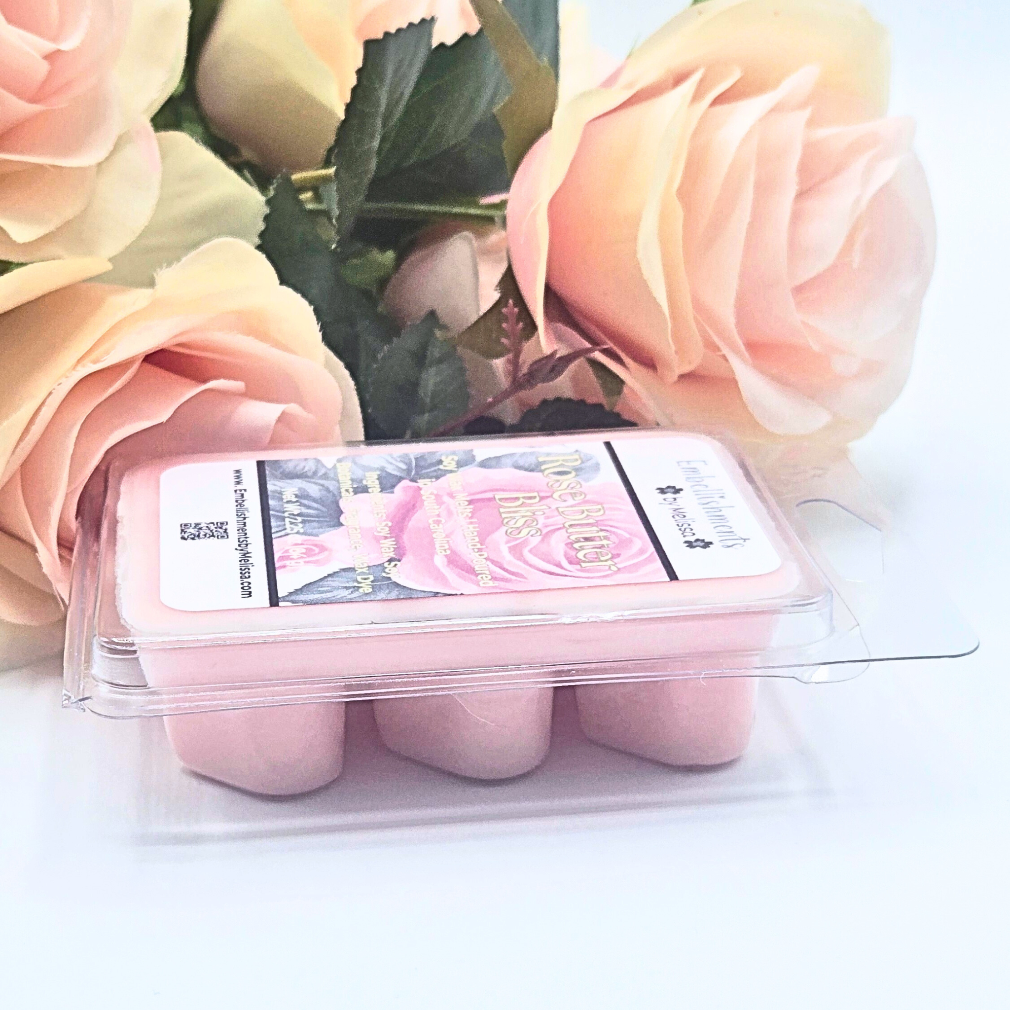 Rose Butter Bliss Soy Wax Melts – Romantic Floral Rose Scent | Perfect for Relaxation & Gifting 2.25 oz (64 g)