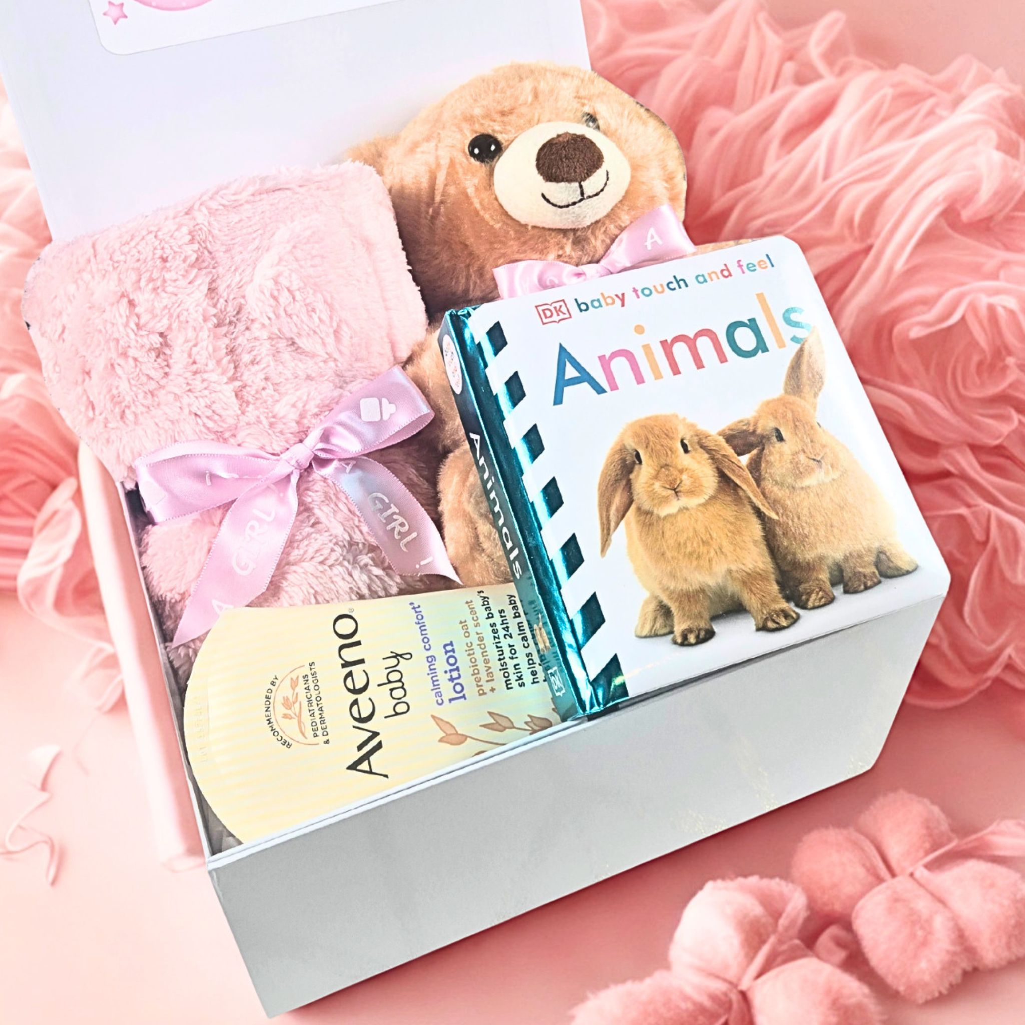 Baby Girl Shower Gift Box | Personalized Newborn Keepsake