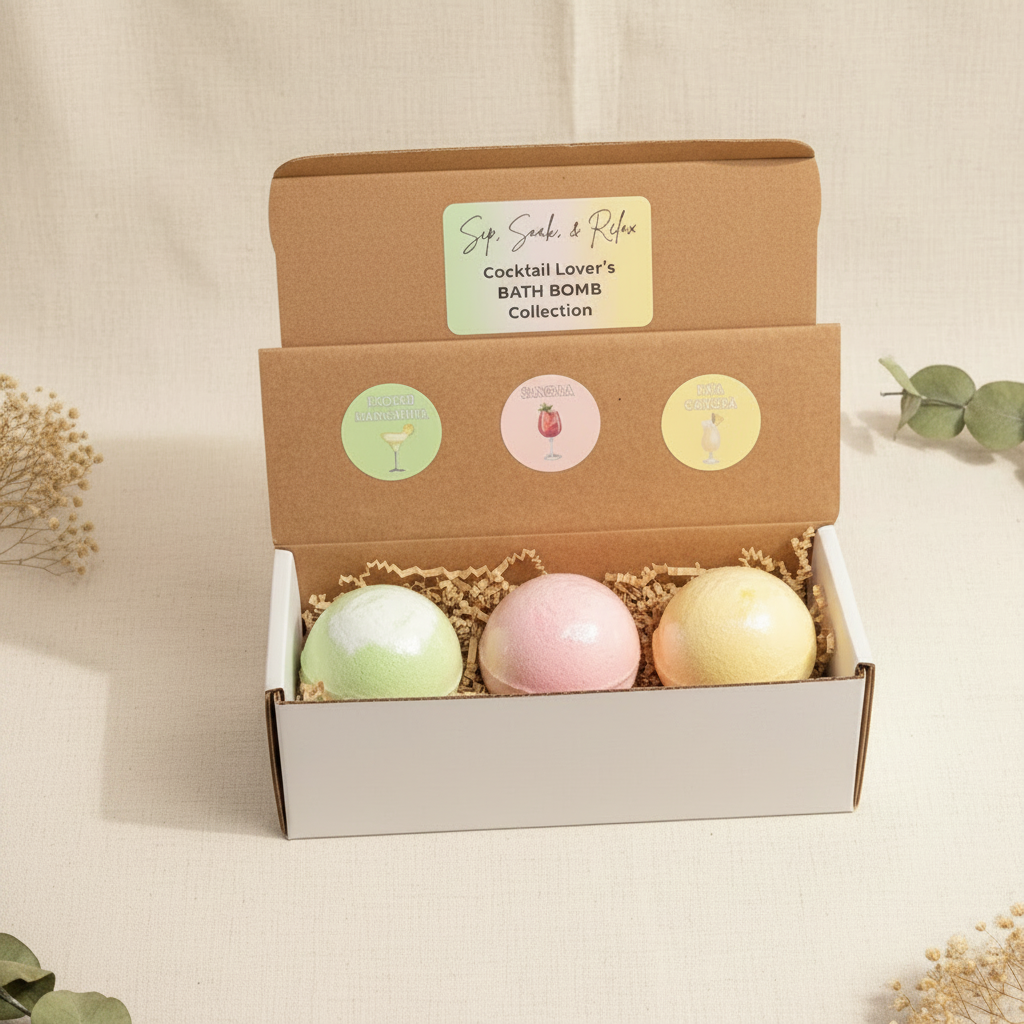 3 Pack Bath Bomb Set - Spa Background
