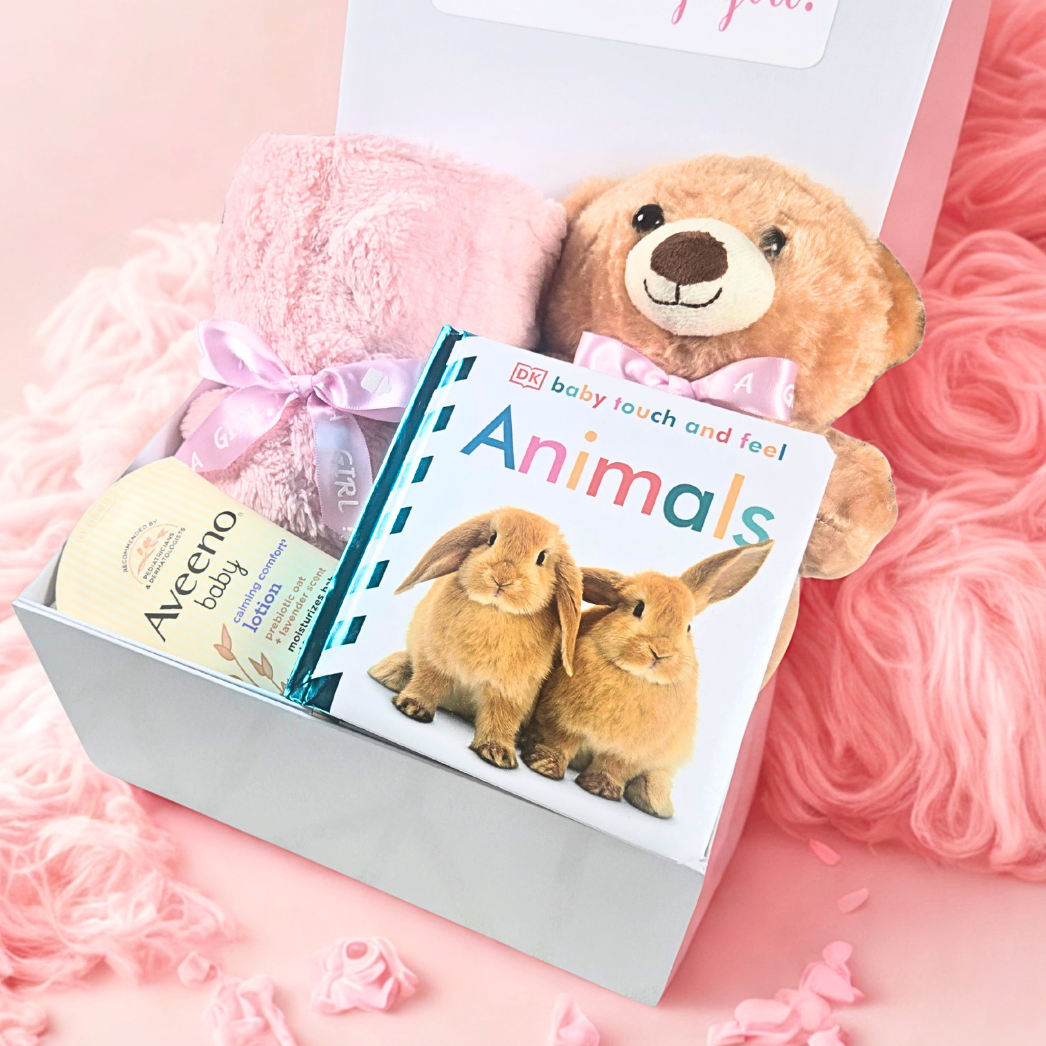 Baby Girl Shower Gift Box | Personalized Newborn Keepsake