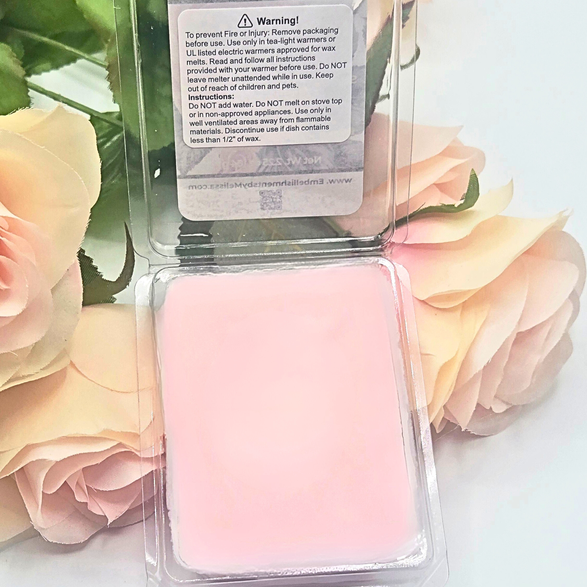 Rose Butter Bliss Soy Wax Melts – Romantic Floral Rose Scent | Perfect for Relaxation & Gifting 2.25 oz (64 g)