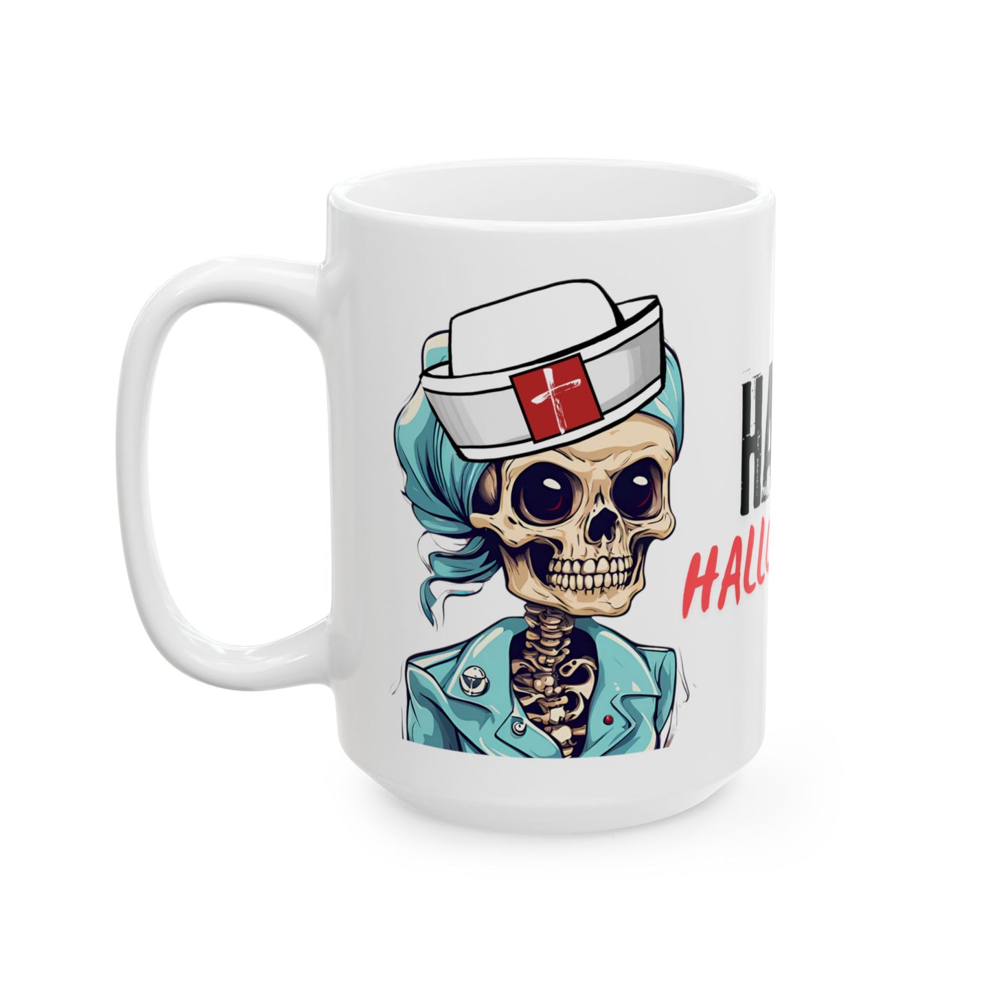 Halloween Nurse Mug - Fun Gift for Medical Professionals, (11oz, 15oz)