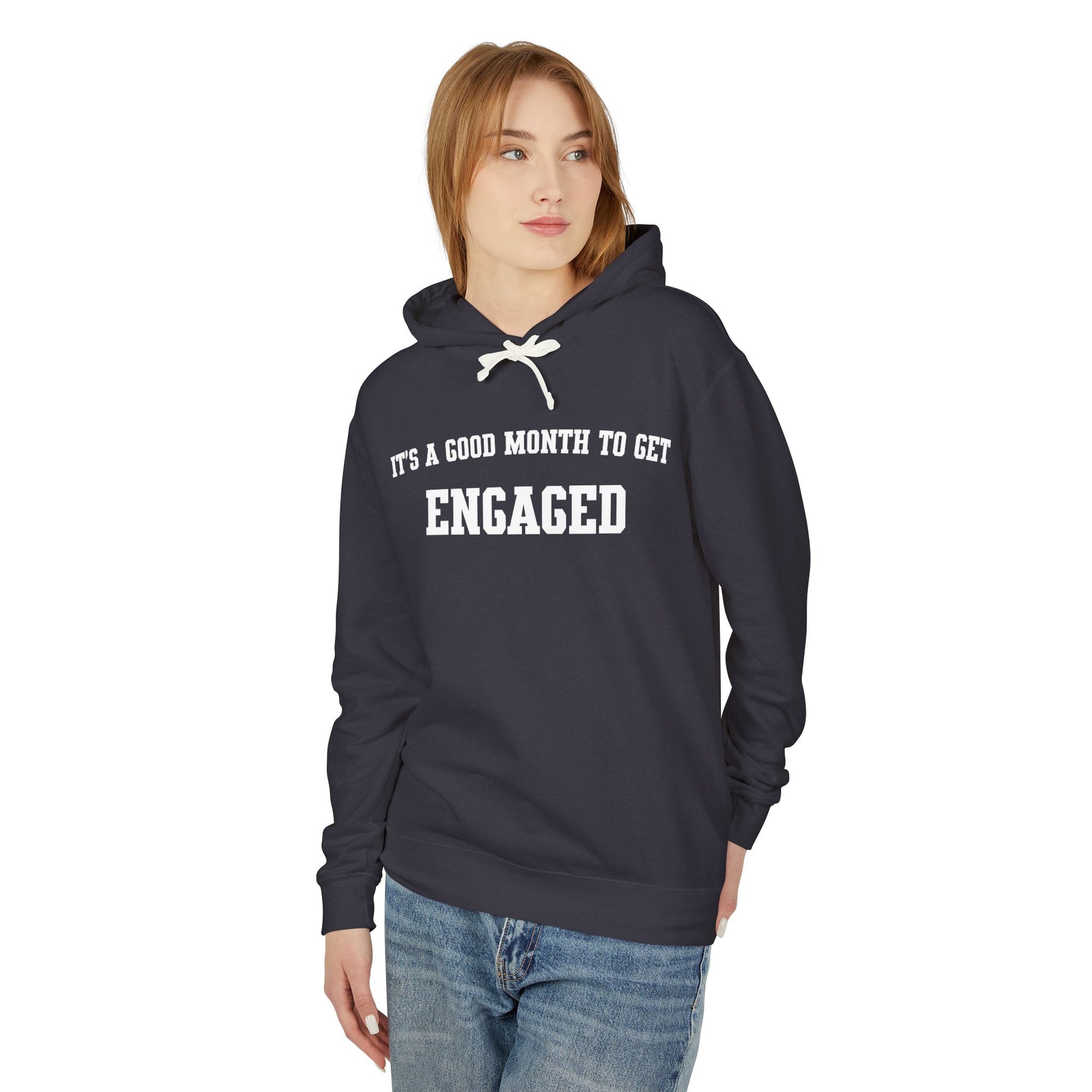 Celebrate Your Engagement: It's a Good Month Personalized Comfort Color Hoodie - Embellishments by Melissa