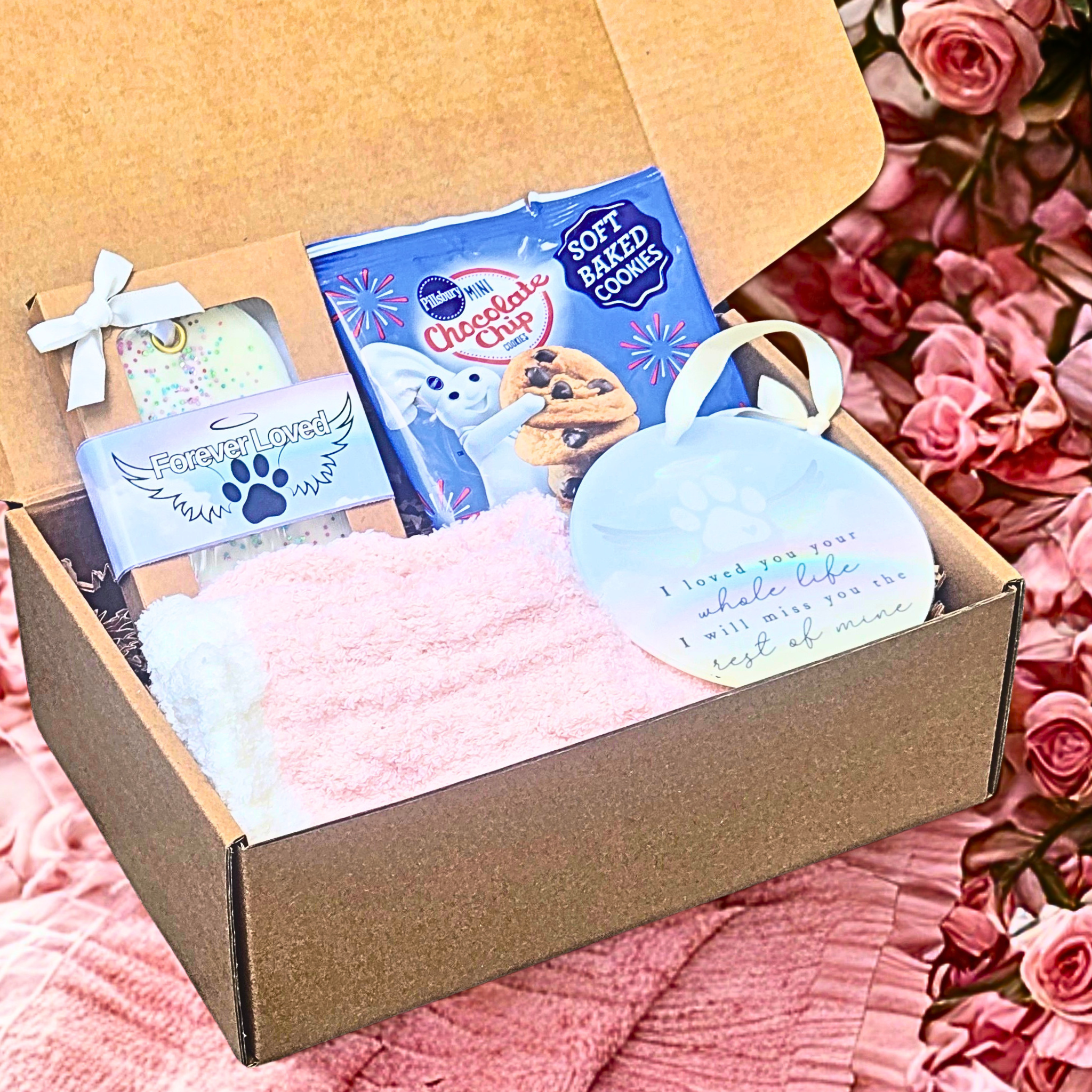 Rainbow Bridge Comfort Gift Set for Dog Owners – Personalized Dog Sympathy Gift