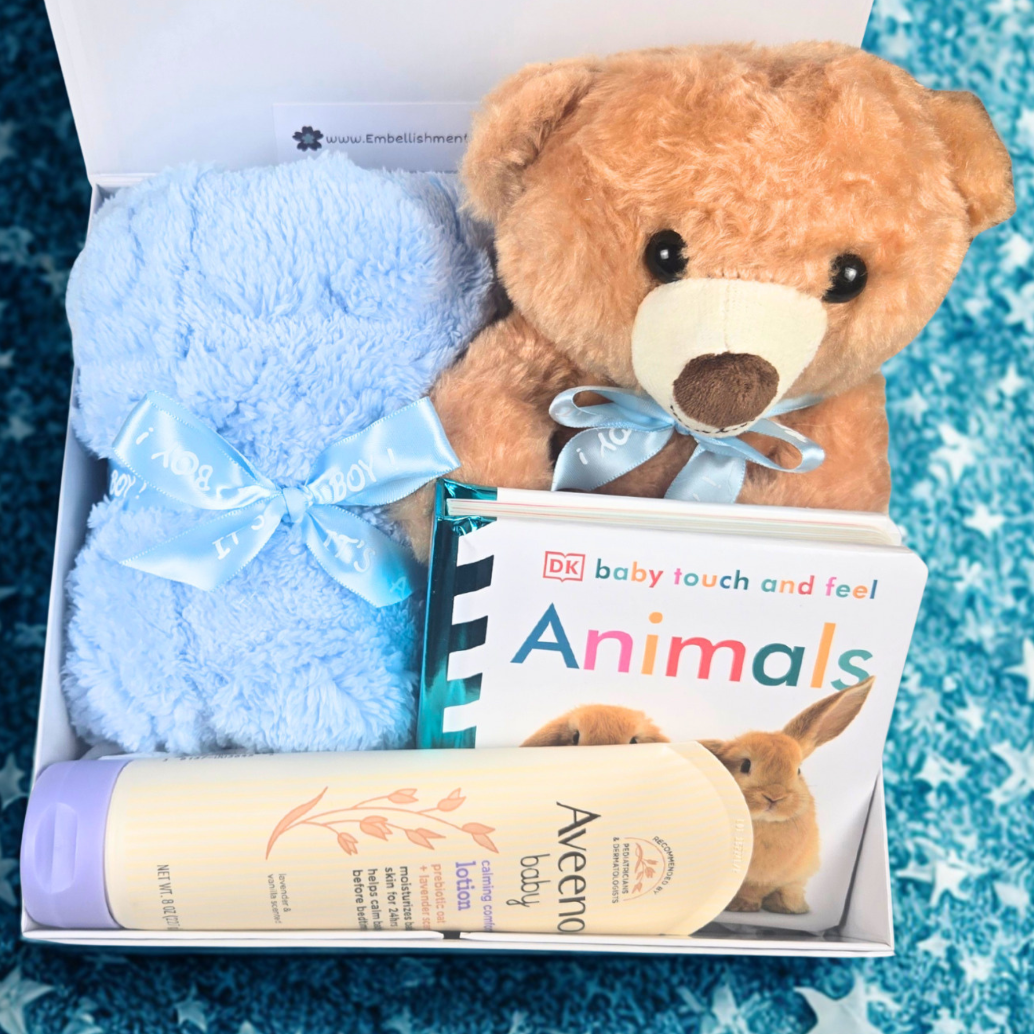 Baby Boy Shower Gift Box | Personalized Newborn Keepsake