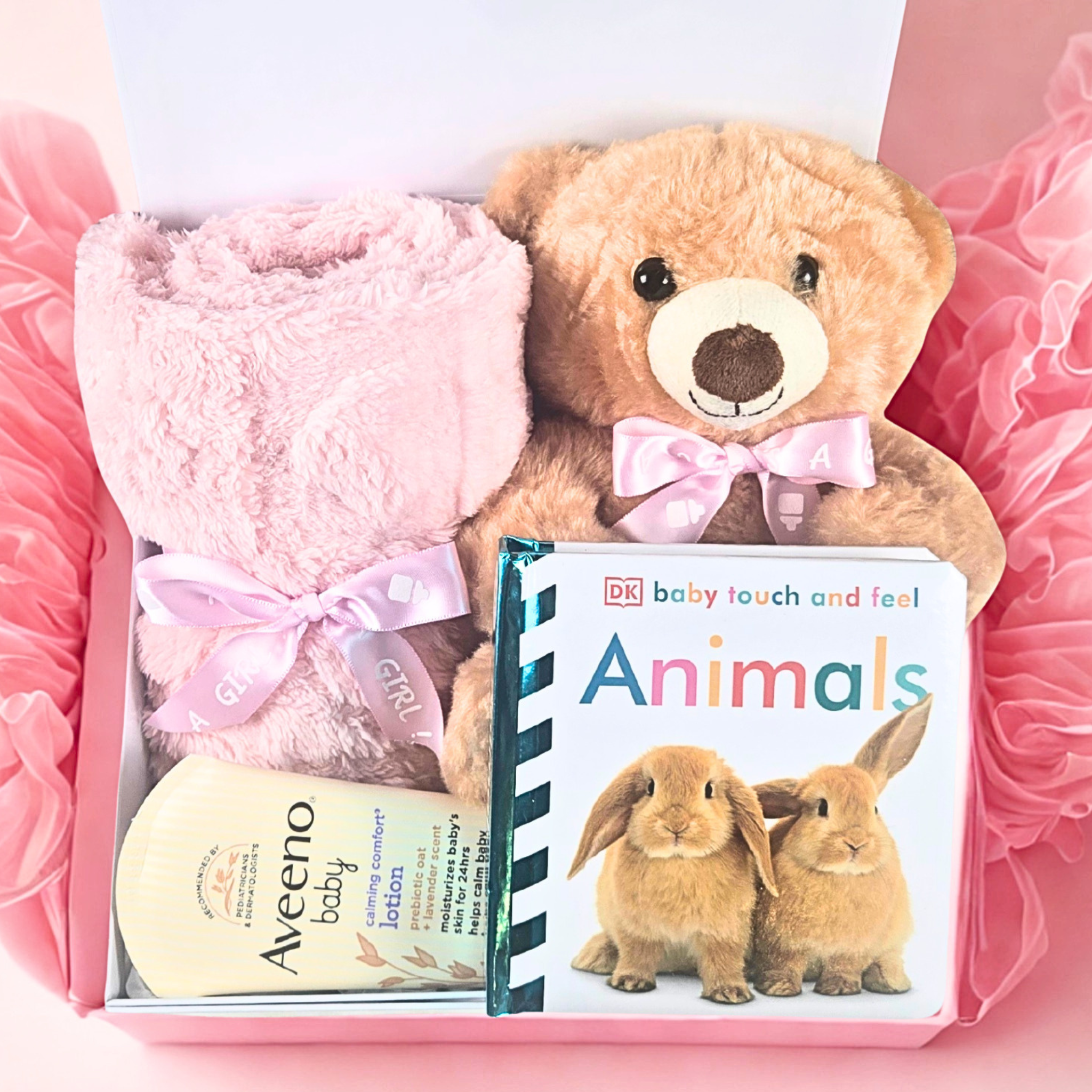 Baby Girl Shower Gift Box | Personalized Newborn Keepsake