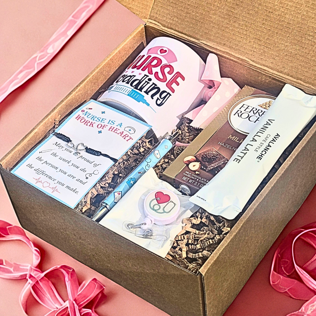 Nurse Graduation Gift Set – Nurse Mug, Bracelet, Pen, Latte & Ferrero Rocher Chocolate Bar