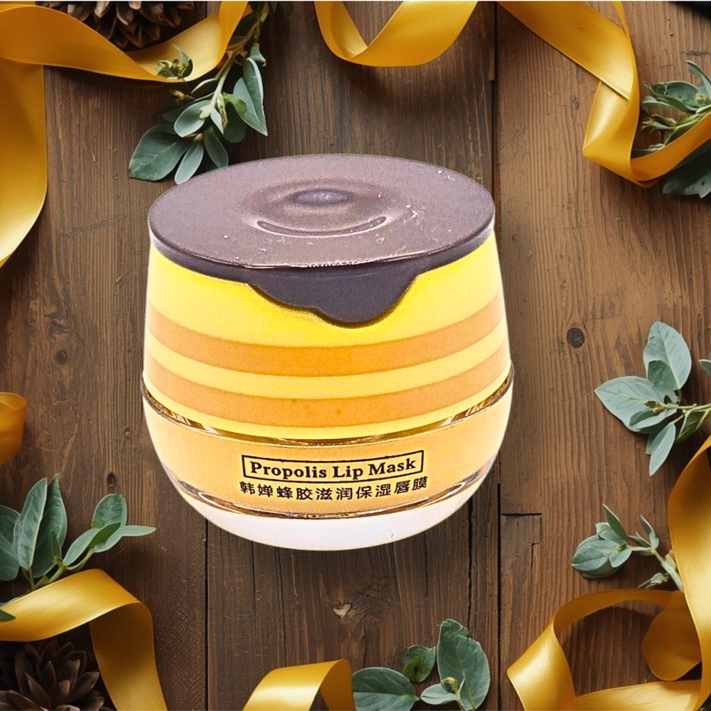 Bee Happy Gift Set for Women – Bee Decor, Honey Lip Balm, Hand Cream & 24K Gold Eye Mask