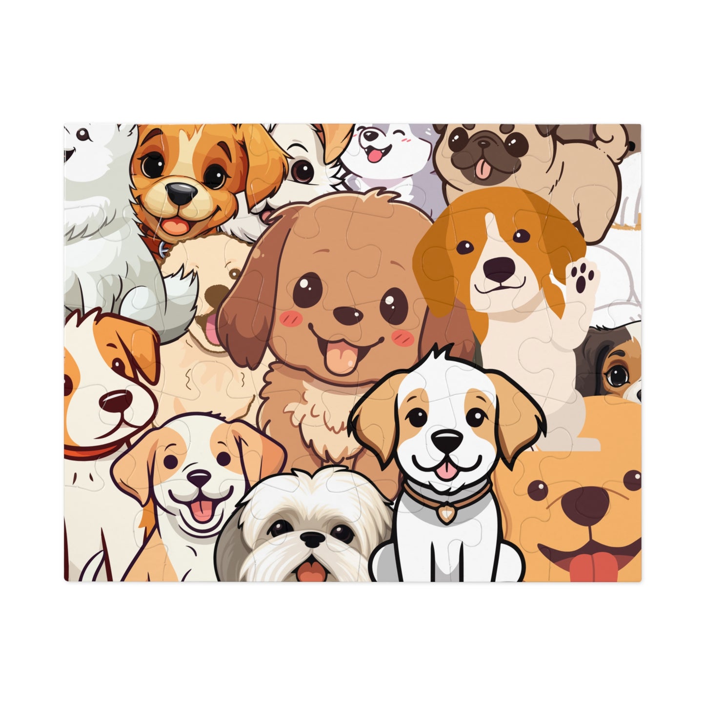 Puppy Jigsaw Puzzle 30- piece, completed view.