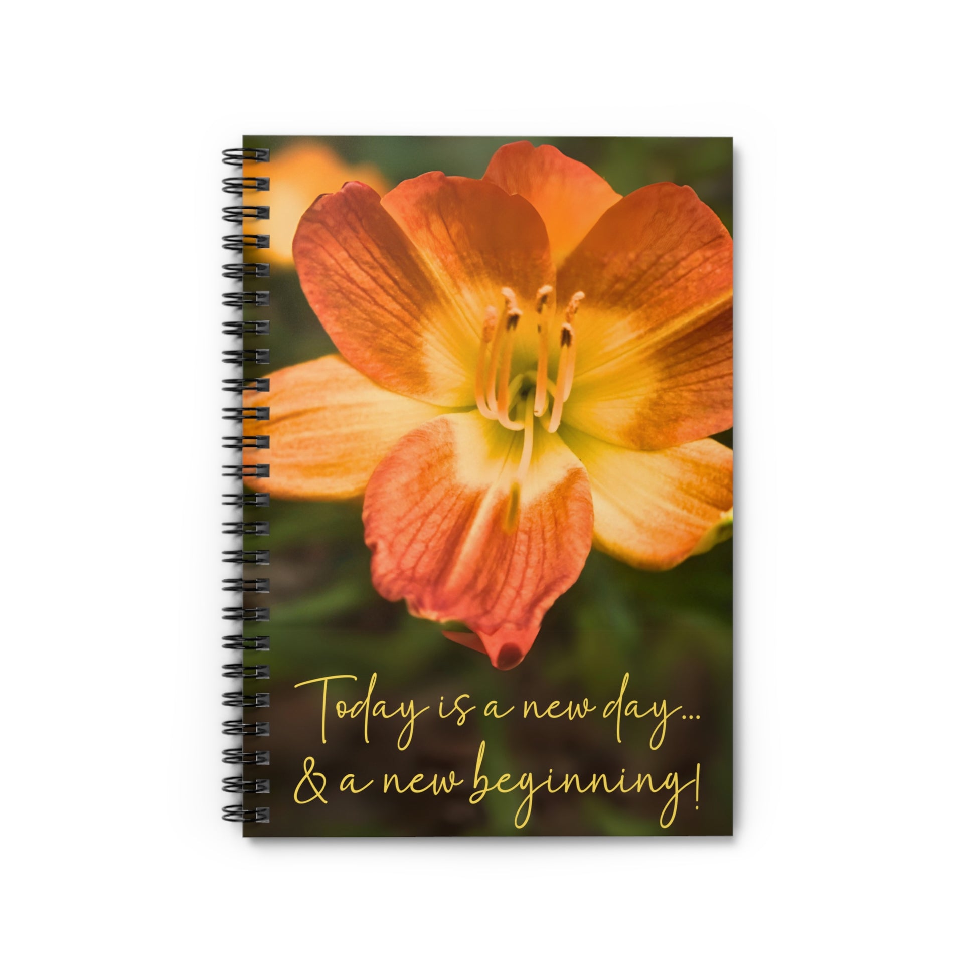 Positivity notebook for well-being for gift or self, front view.