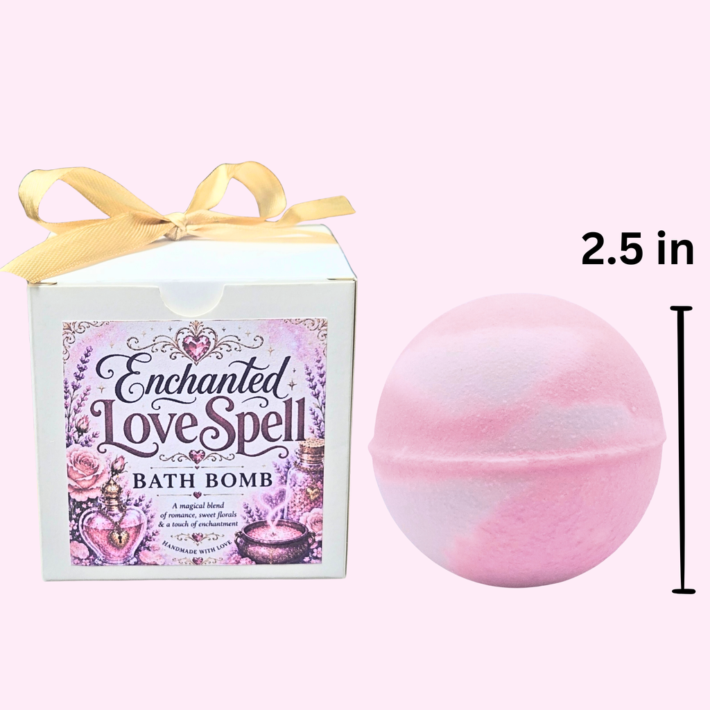 Ready-to-Gift Enchanted LoveSpell Bath Bombs | Wedding Favor Gifts for Bridal Showers & Parties