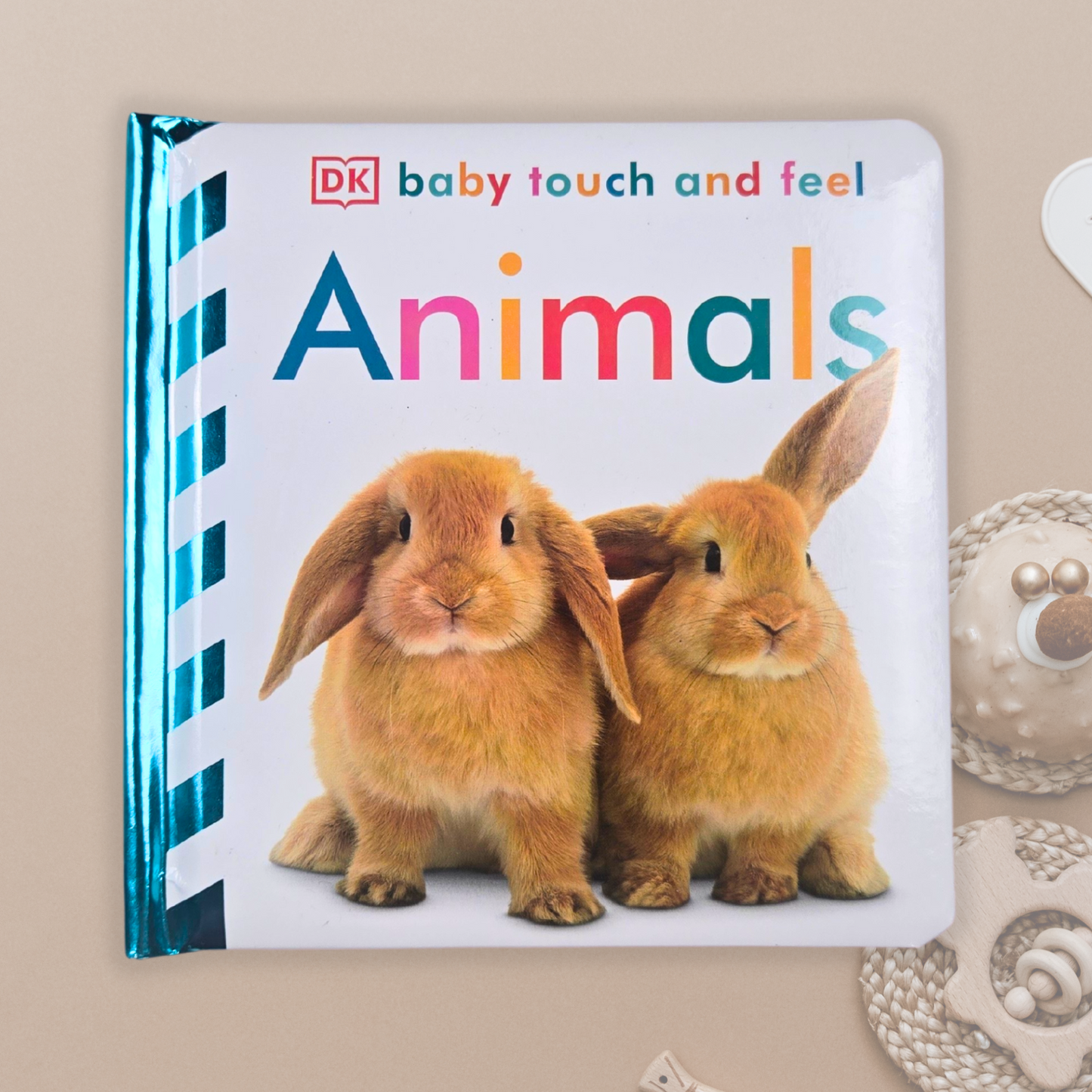 Baby book with animals to feel.