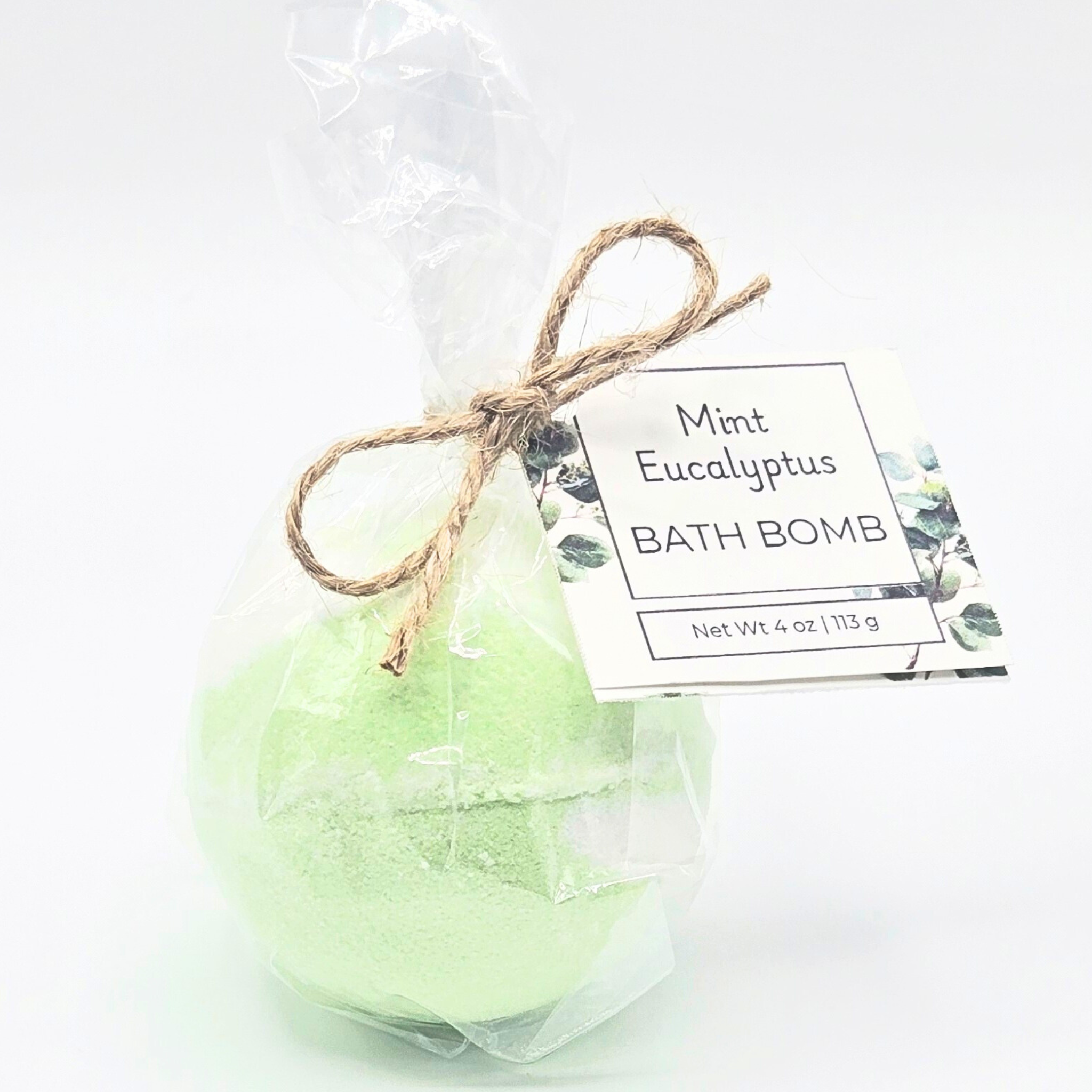 Mint Eucalyptus Bath Bomb – Refreshing Bath Fizz Gift for Relaxation & Self-Care 4 oz (113 g)