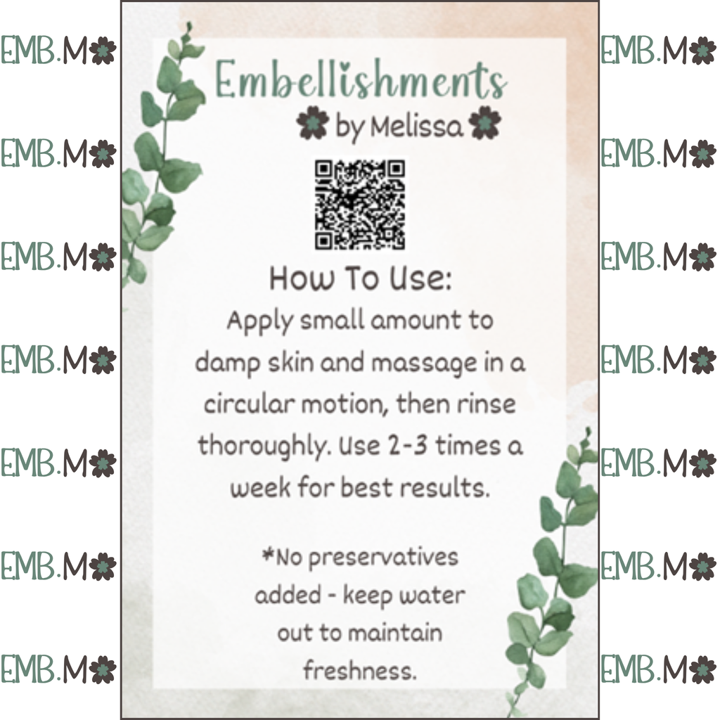 Instructions for Marshmallow Dream Whipped Body Scrub