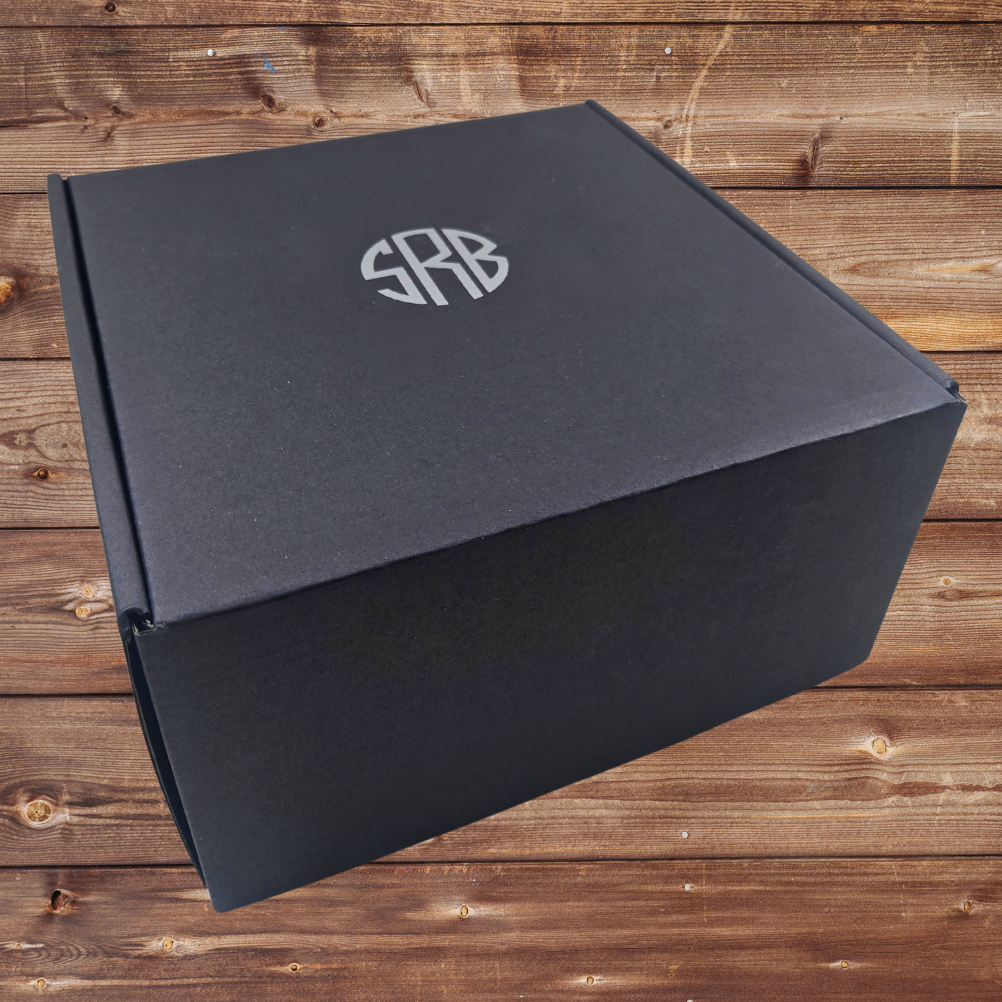 Monogrammed gift box for him.