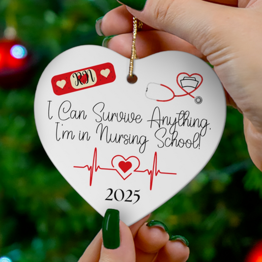 Nursing Student Ornament-Christmas Ornament For Nursing School