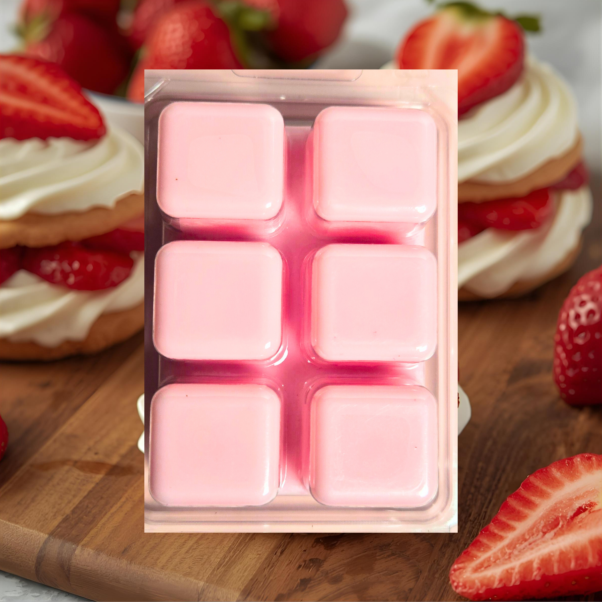 Strawberry Shortcake Soy Wax Melt – Sweet Dessert Scented Wax for Home Fragrance 2.25 oz (64 g)
