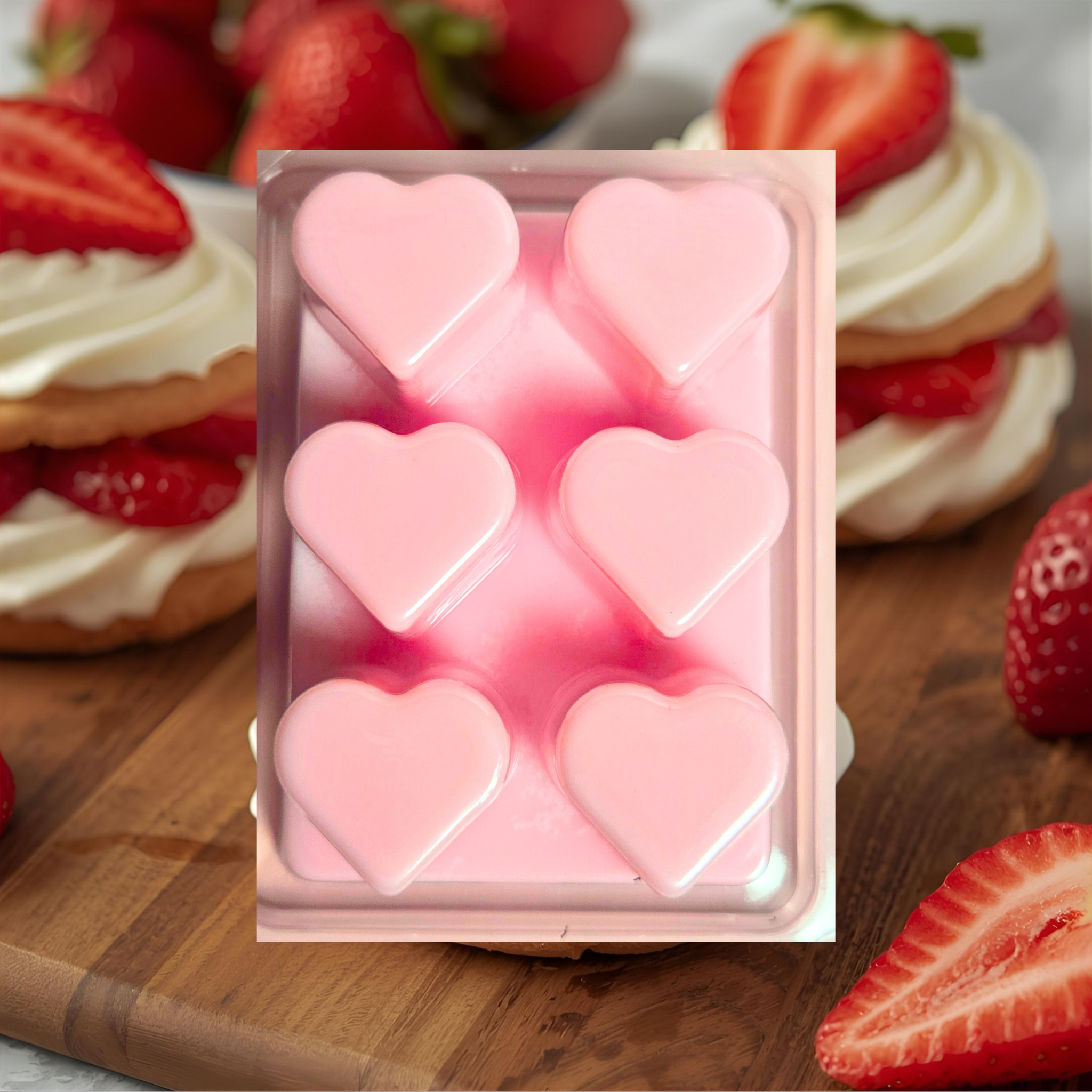 Strawberry Shortcake Soy Wax Melt – Sweet Dessert Scented Wax for Home Fragrance 2.25 oz (64 g)