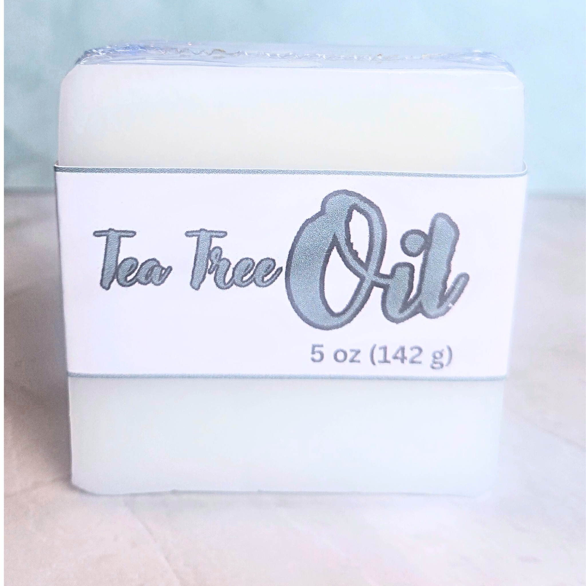 Handmade tea tree oil and goat milk bar for face and body.