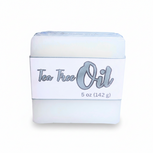 Handmade tea tree oil and goat milk bar for face and body.