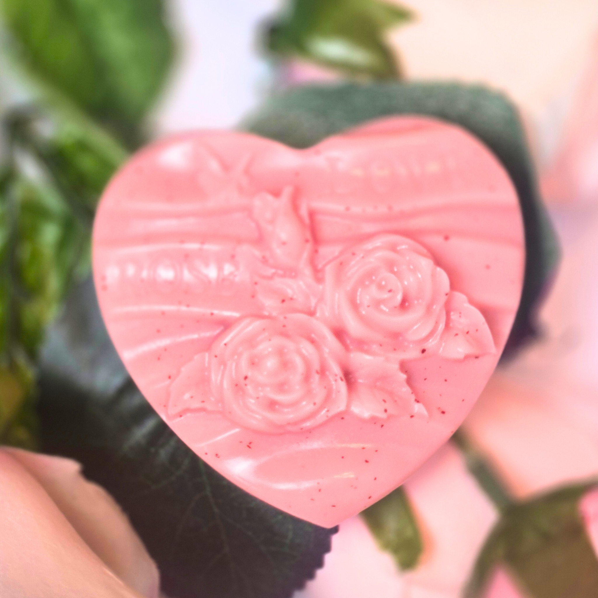 Elegant Handcrafted Heart Shaped Guest Soaps – With Goat Milk, Rose Kaolin Clay & Love Spell Scent – Wedding & Shower Favors (4 Assorted Bars) 2.40 oz (68 g) - 8 Assorted Bars