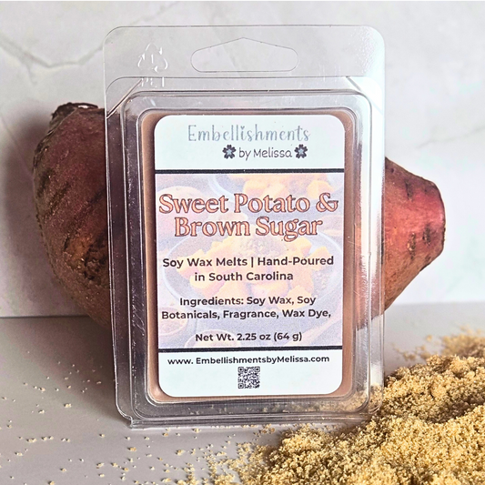 Sweet Potato & Brown Sugar Wax Melts – Fall Candle Alternative 2.25 oz (64 g)