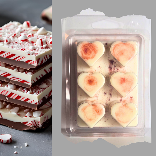 Peppermint Bark Soy Wax Melts – Holiday Candy Scent 2.25 oz (64 g)