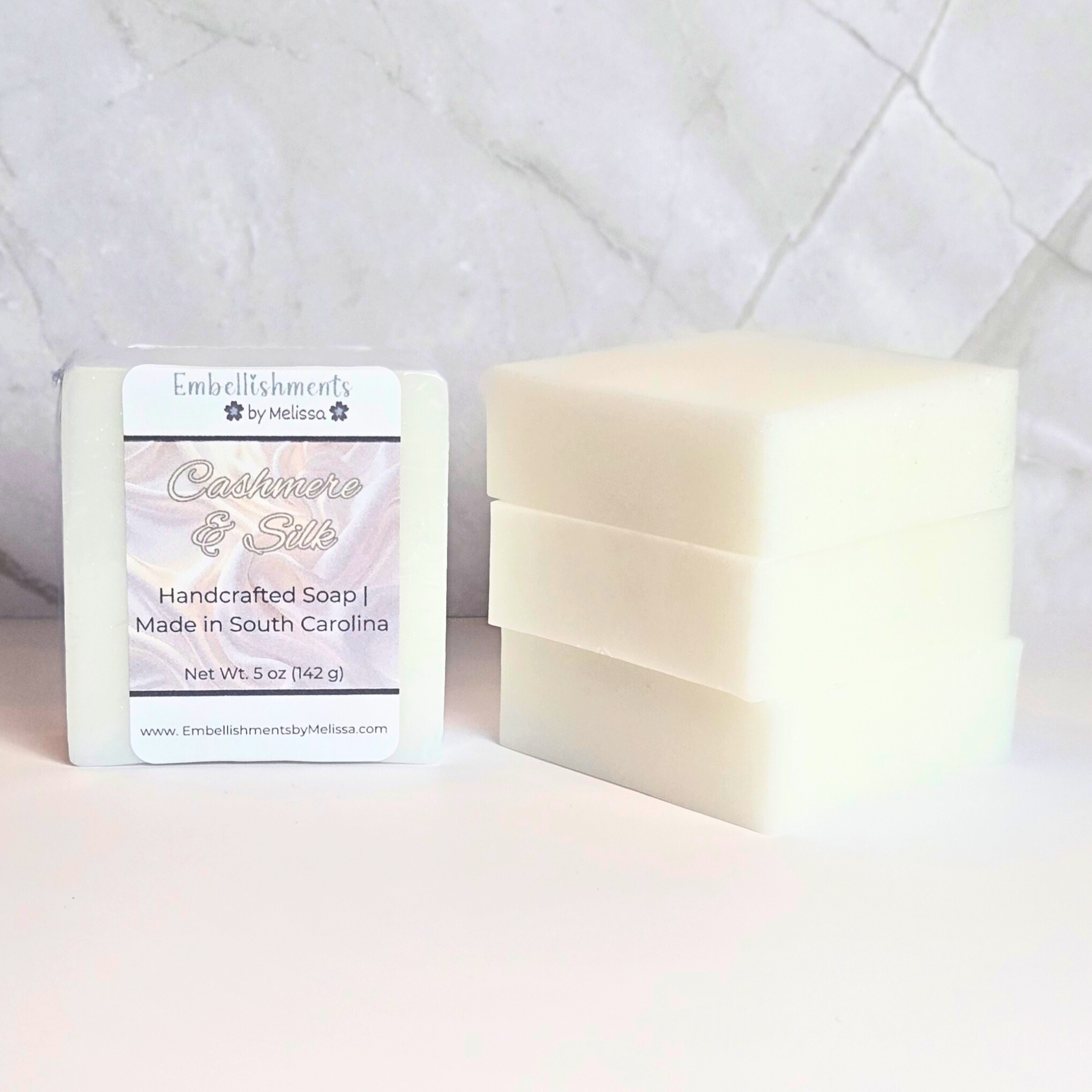 Handcrafted Cashmere & Silk Goat Milk Soap – Luxurious Skin Care Bar (5 oz)