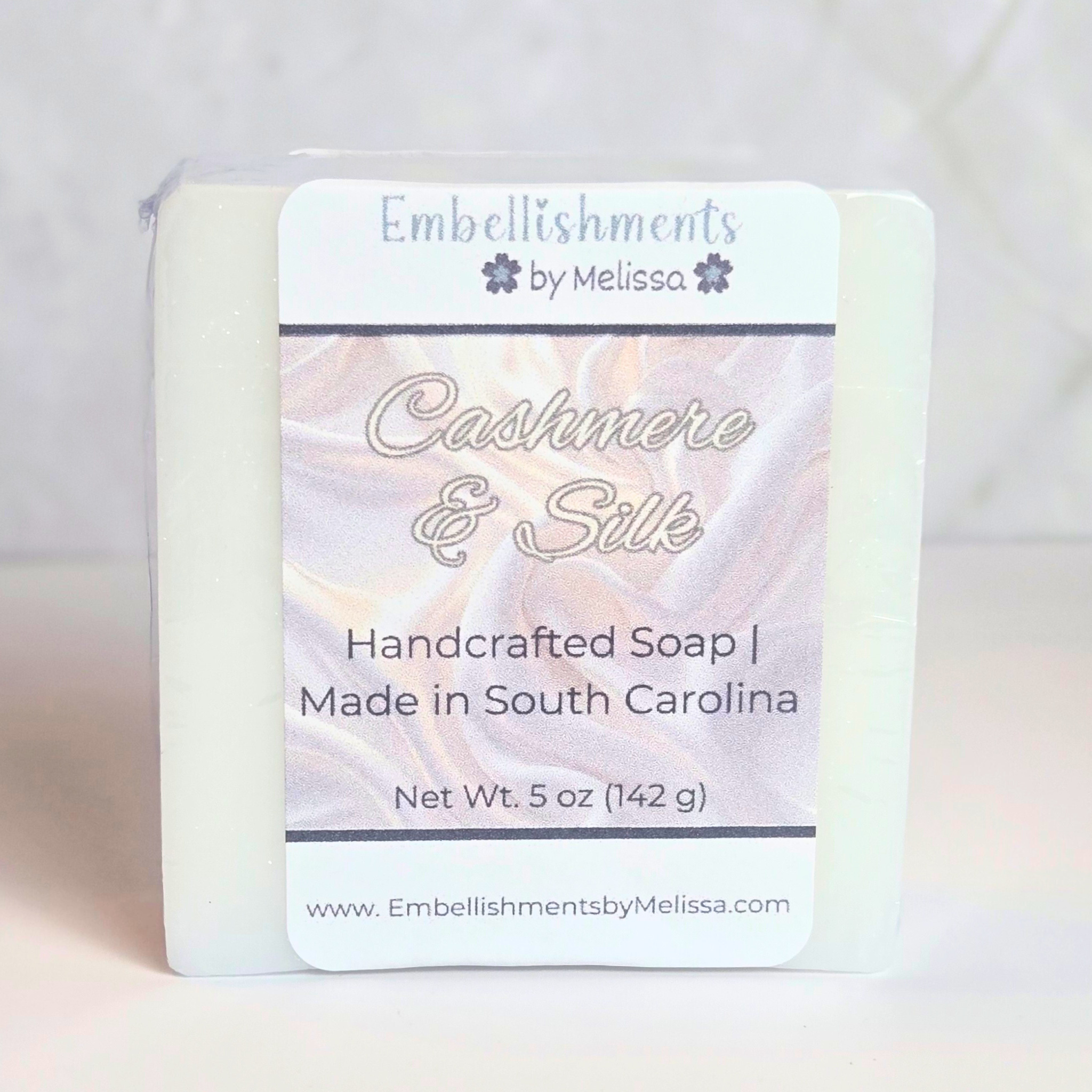 Handcrafted Cashmere & Silk Goat Milk Soap – Luxurious Skin Care Bar (5 oz)