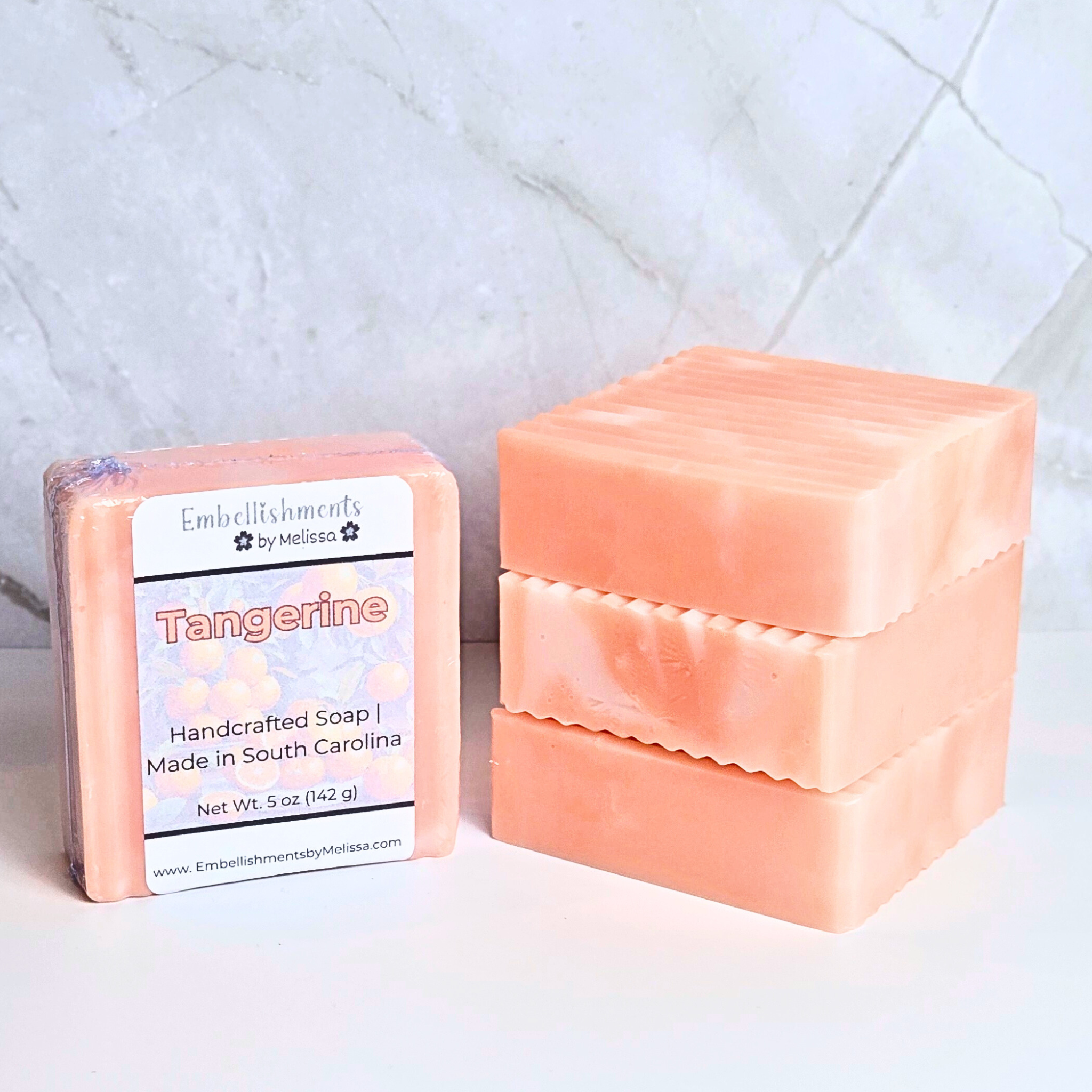 Tangerine Scented Goat Milk Soap – With Real Essential Oil (5 oz)