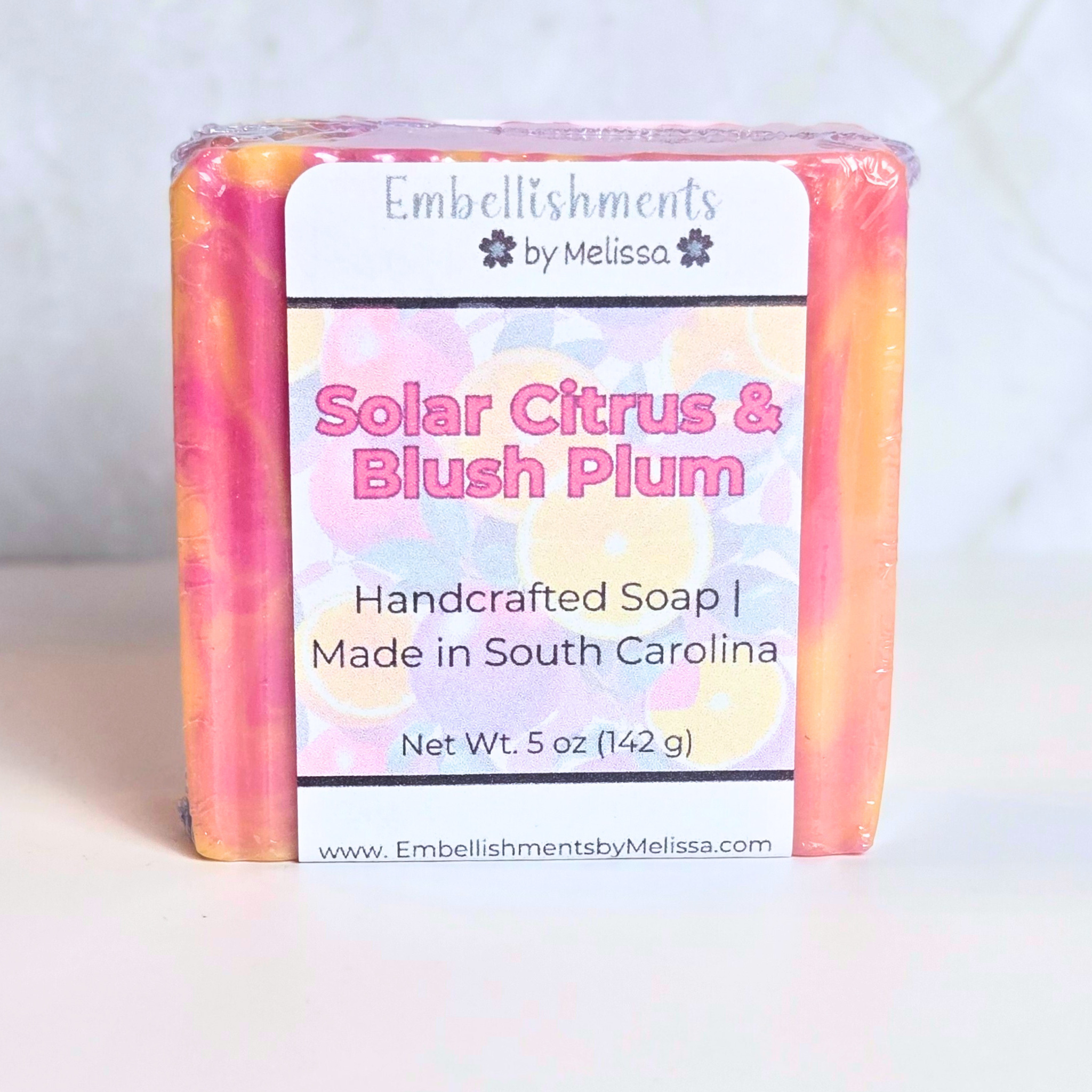 Citrus & Plum Goat Milk Soap Bar – Handmade with Fruity Fragrance (5 oz)