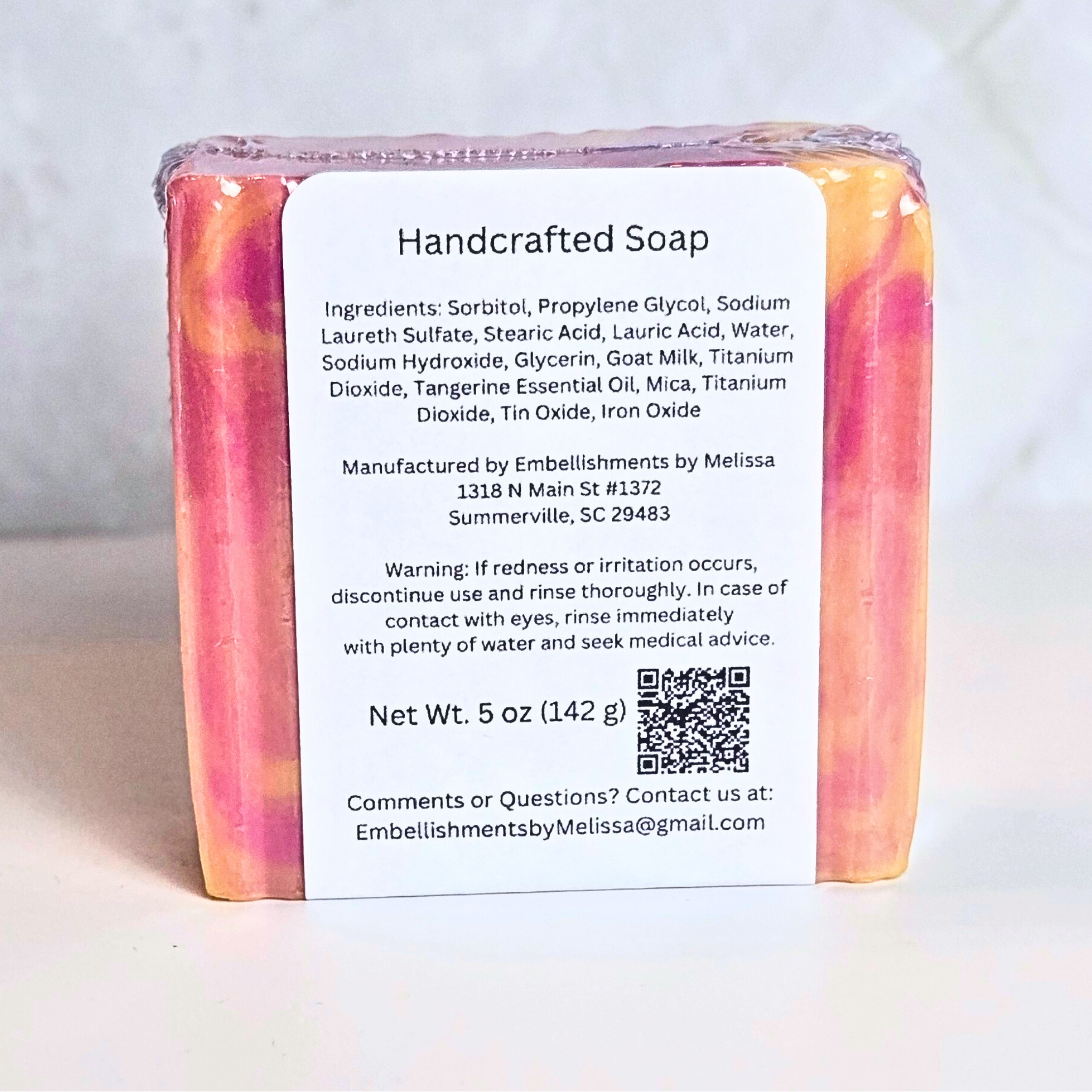 Citrus & Plum Goat Milk Soap Bar – Handmade with Fruity Fragrance (5 oz)