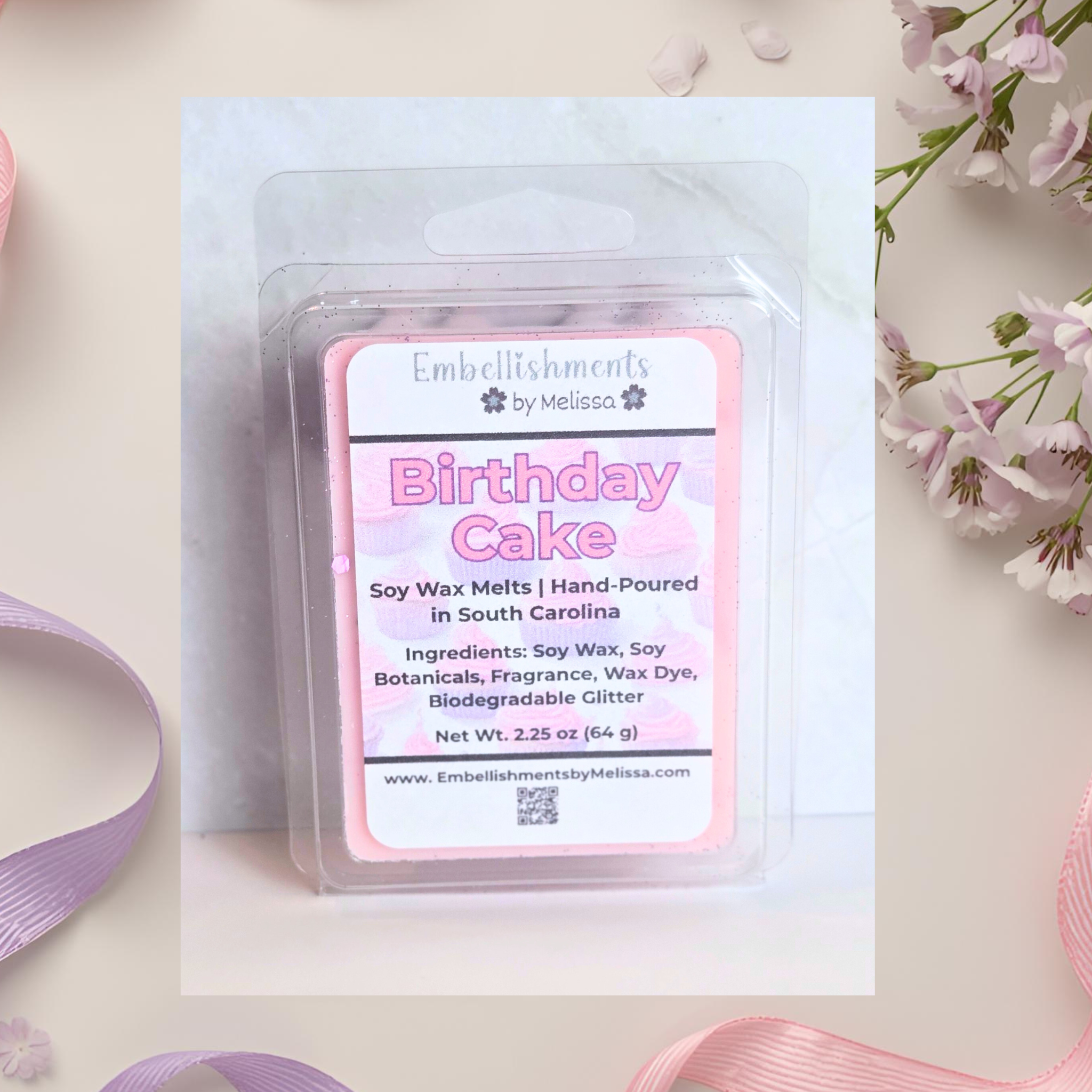 Luxury Birthday Gift Box for Her – Pink Throw, Lavender Ribbon, Birthday Cake Truffles, Bath Bomb, Soap, Wax Melts & More