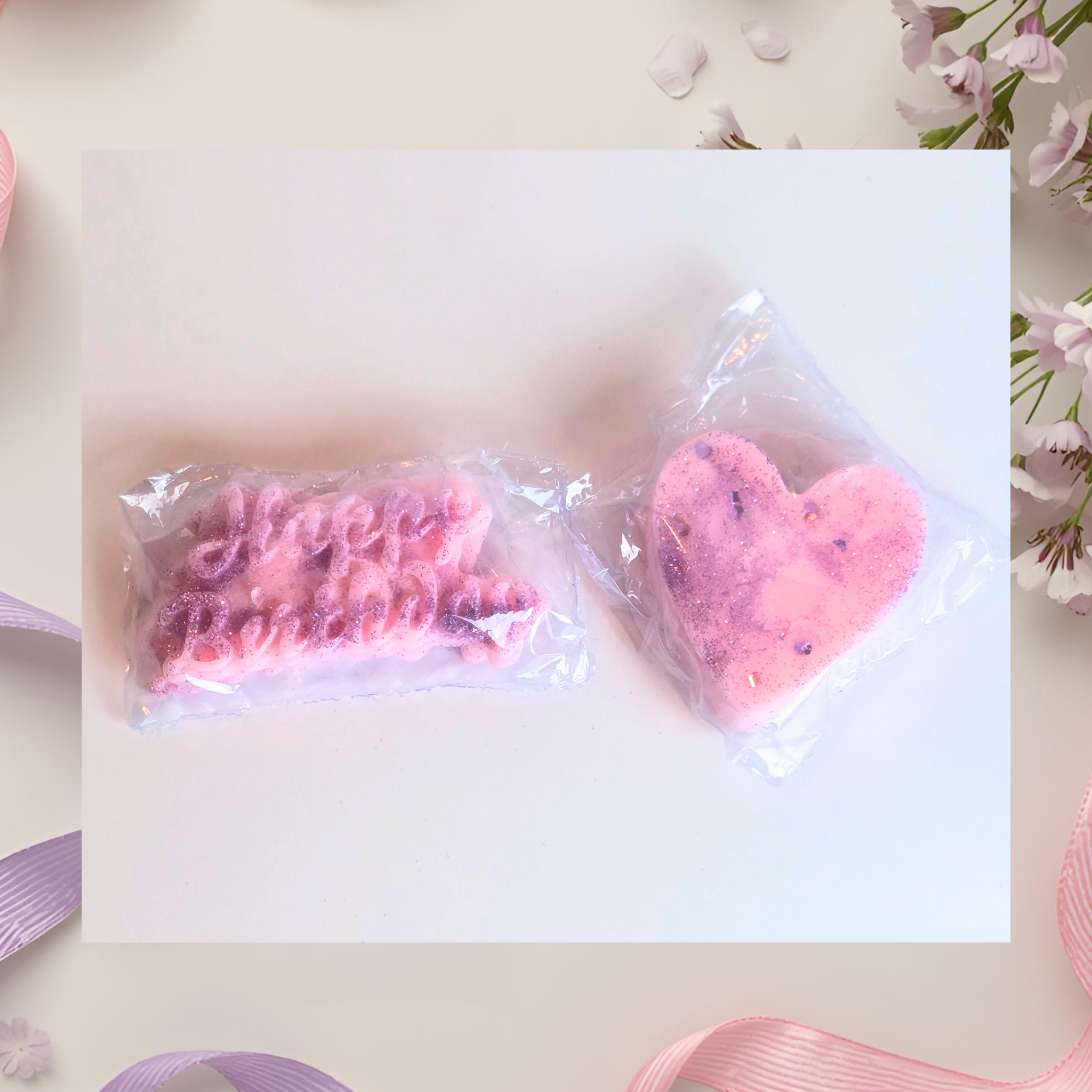 Luxury Birthday Gift Box for Her – Pink Throw, Lavender Ribbon, Birthday Cake Truffles, Bath Bomb, Soap, Wax Melts & More