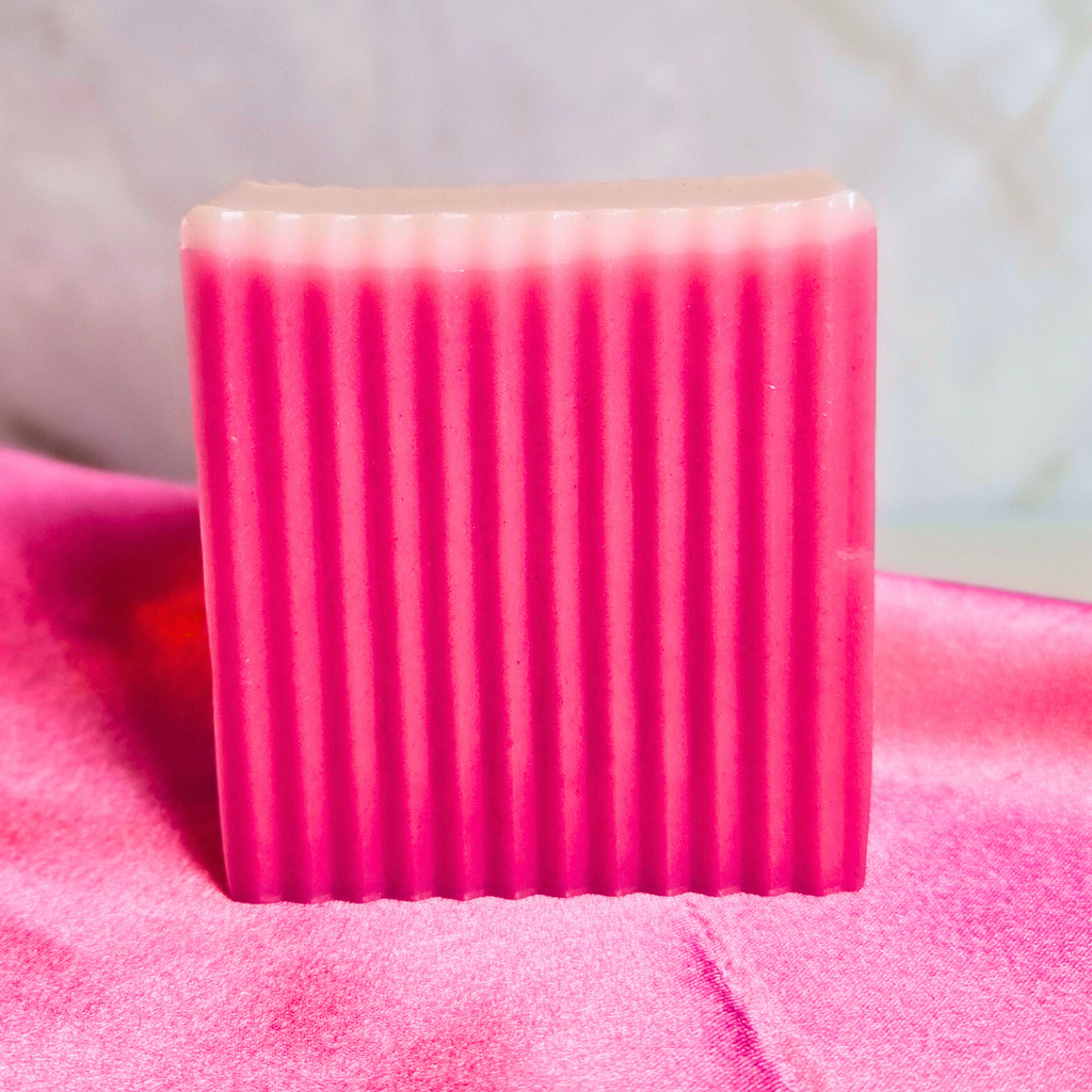 Glazed Pink Apple Spice Goat Milk Soap – Cozy Fall Scented Bar