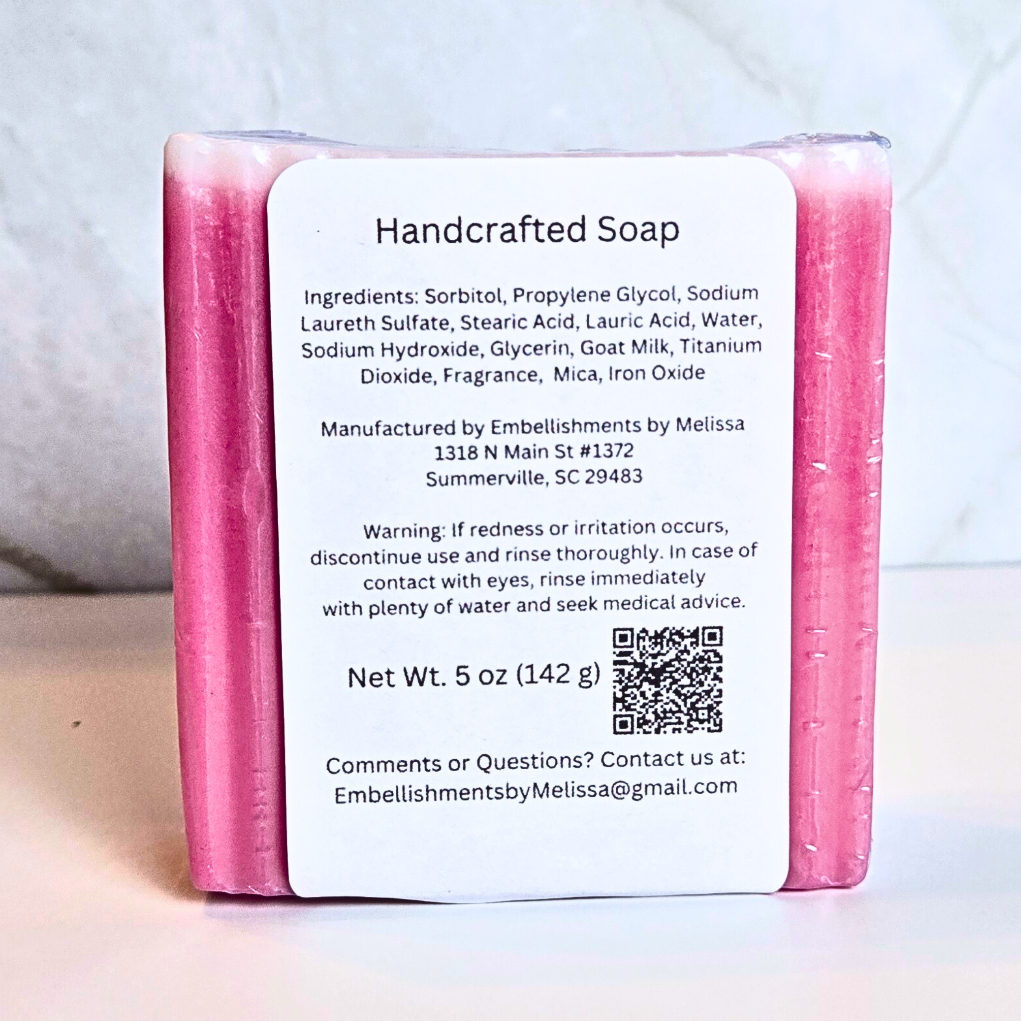 Glazed Pink Apple Spice Goat Milk Soap – Cozy Fall Scented Bar