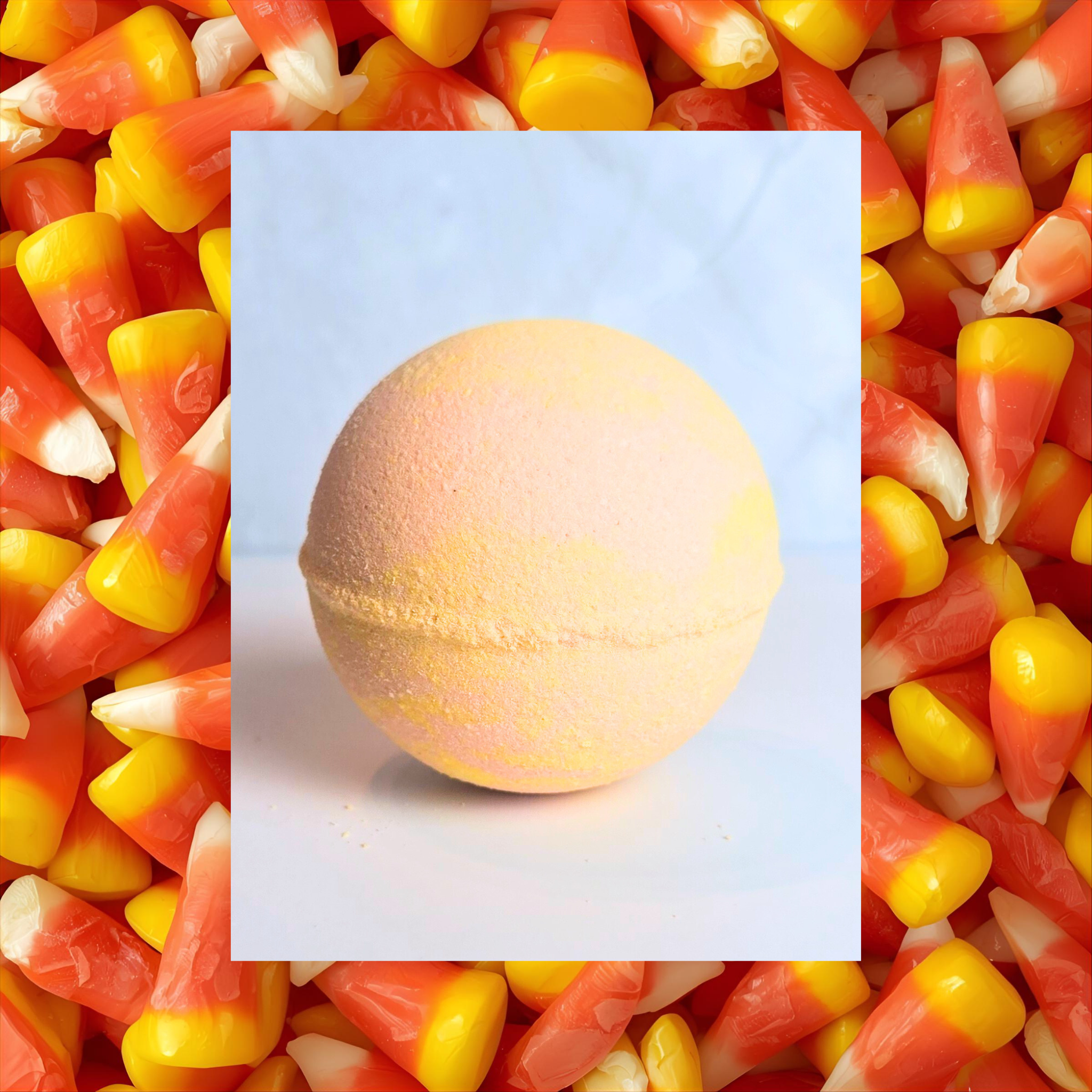 Candy Corn Bath Bomb – Halloween Scented Fizzy Bath Treat – Fall Self Care Gift – Handmade Bath Bomb – Sweet Autumn Spa 4 oz (113 g)