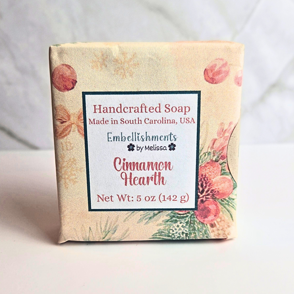 Home for Christmas Collection (Goat Milk Soap) | Peaceful Evening, Cinnamon Hearth, Season's Glow & Kitchen Warmth 5 oz (142 g)